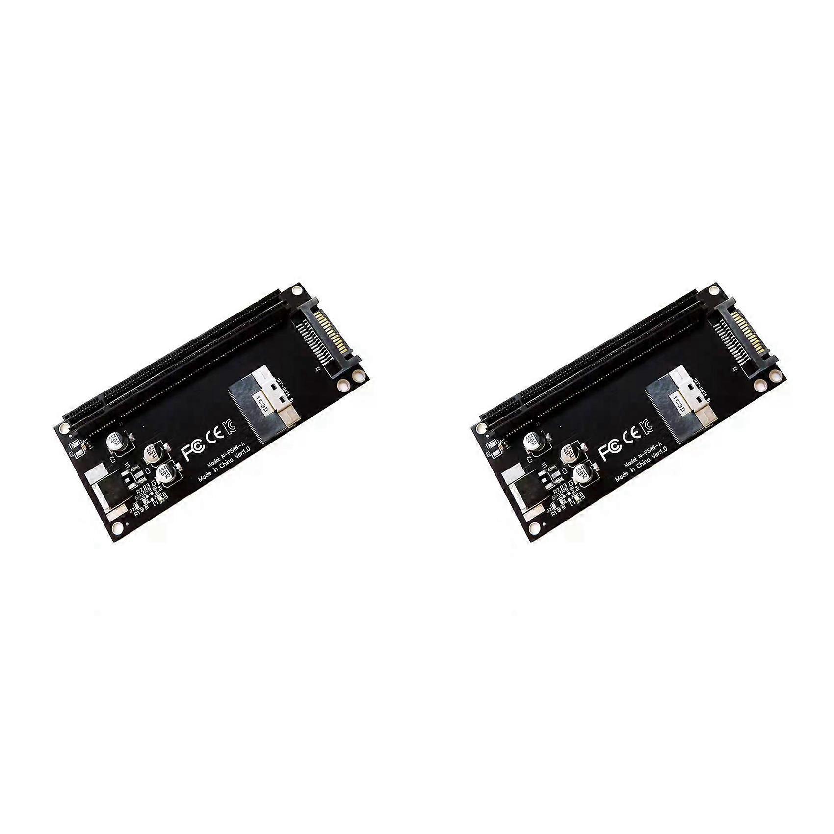 2X SFF-8654 8i to PCIe 4.0 X16 External Graphics Card Adapter for Mainboard DIY Computers Accessories