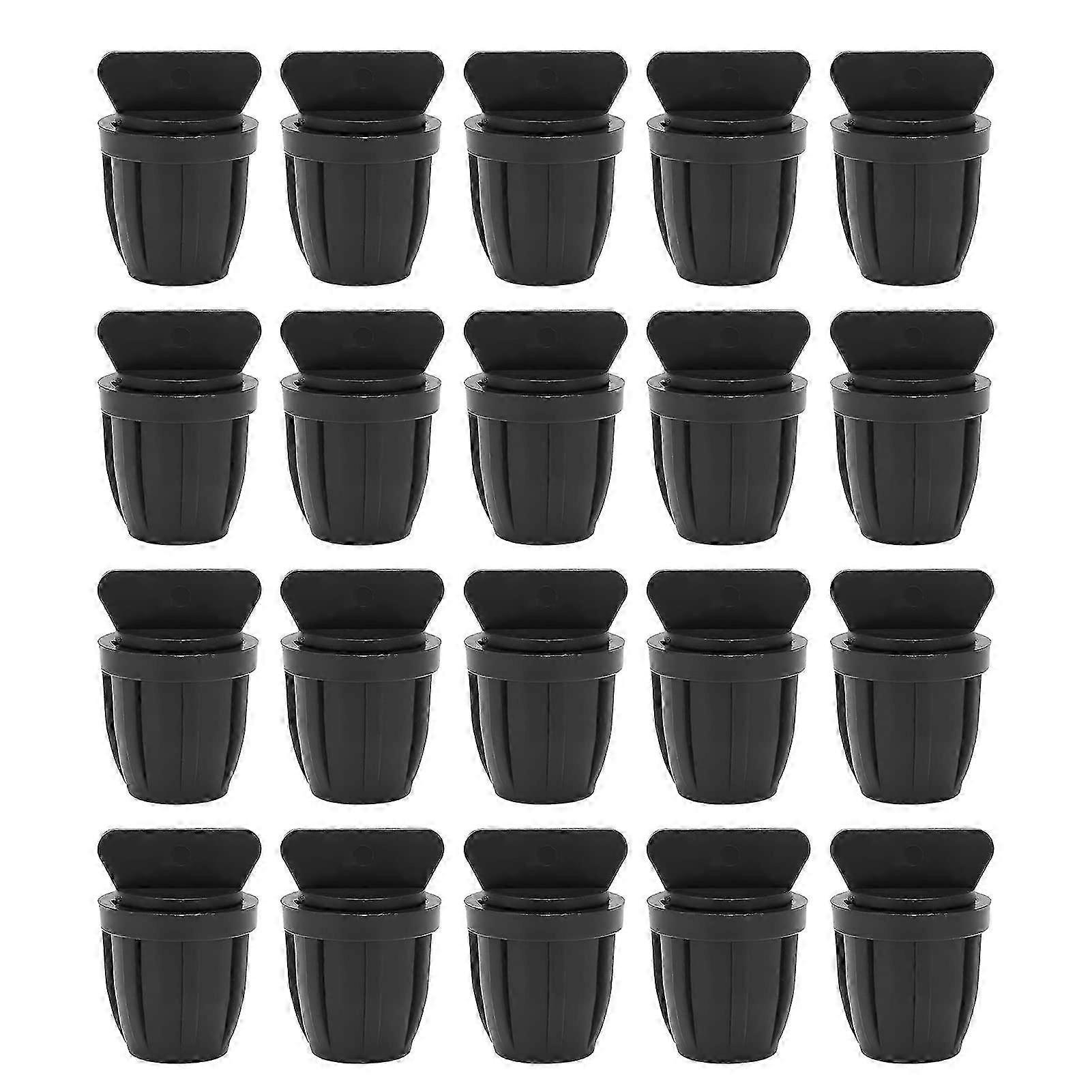 End Plugs Pack of 20 with Barbed and Thread, 8/11 Hose End Plugs for Locking Drip Pipe Connections in Garden Sprinkler Systems