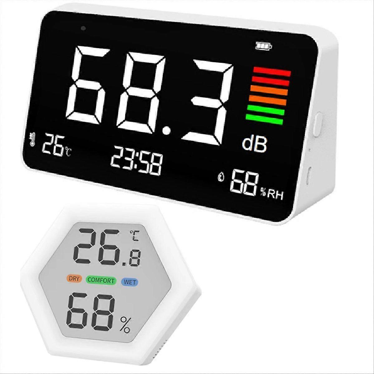 Digital Sound Level Meter with Large LCD Screen Desktop Decibel 30-130dBA Digital Noise Meter Decib