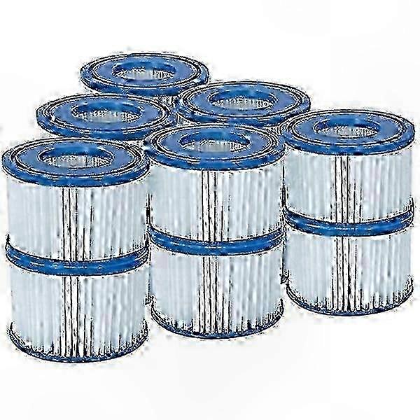 VI Filter Cartridges, 6-Pack, Fits All Lay-Z-Spa Models
