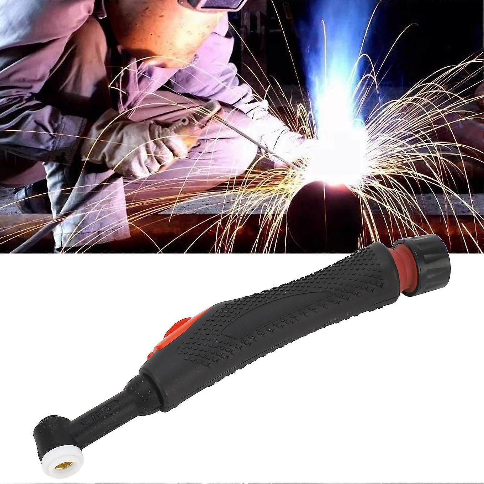 TIG Welding Torch Head 360° Rotatable Leakage Proof Air Cooling Argon Arc Weld Gun Head 