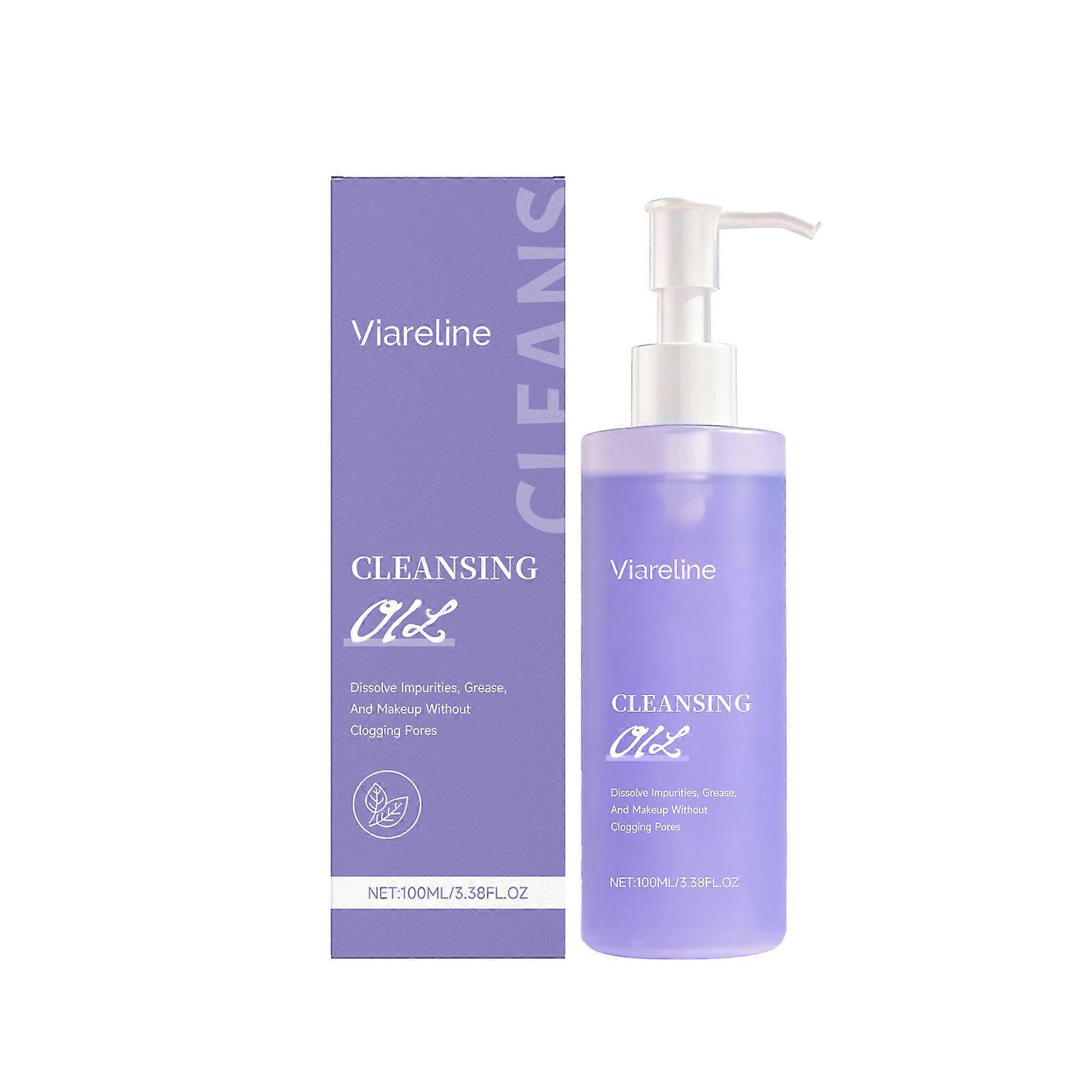 Viareline Gentle Cleansing Oil Soft Cleansing Facial Dissolving Makeup Light Not Tight Cleansing Oil