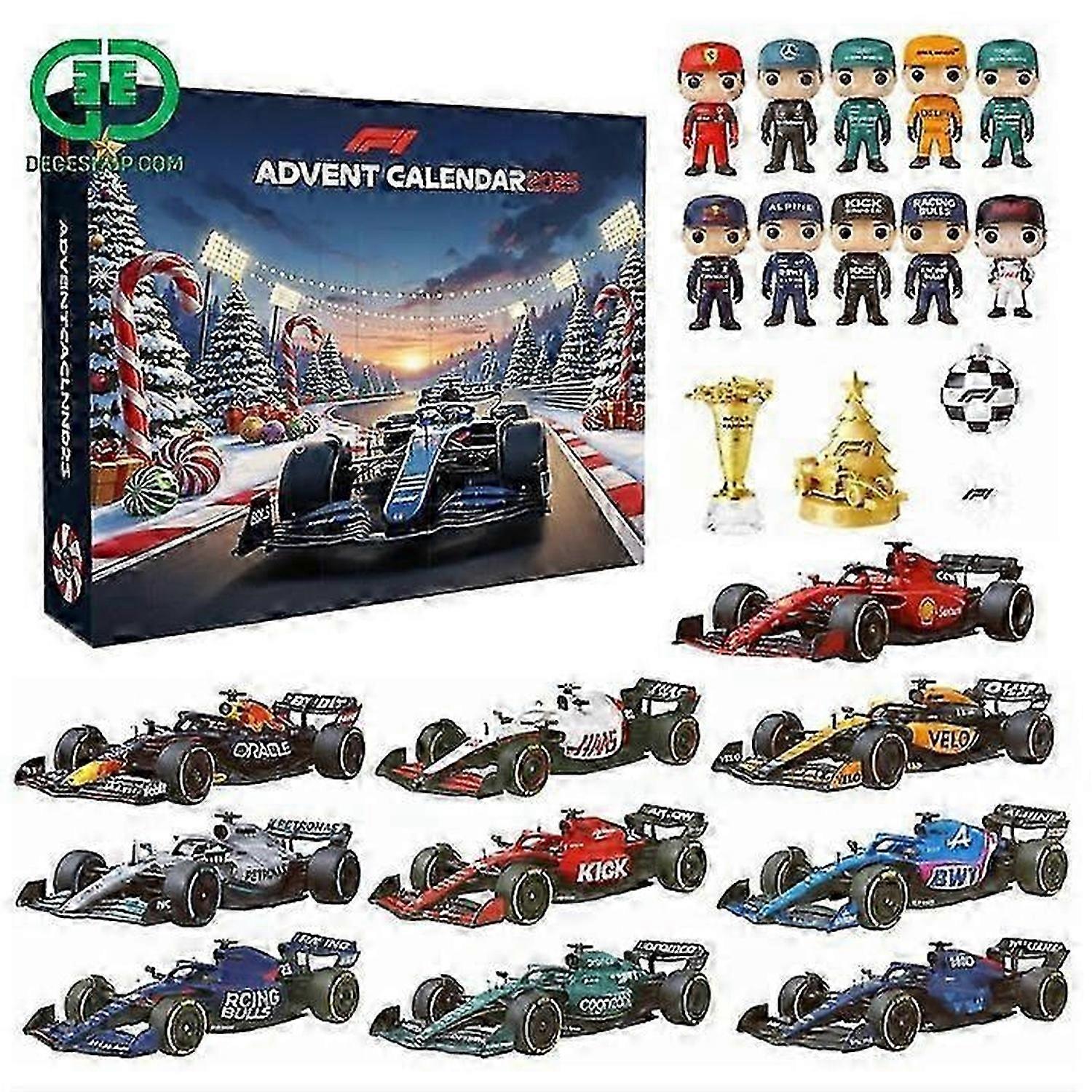 2025 Νέο F1 Advent Countdown Festival Calendar Blind Box Διακόσμηση Χριστουγεννιάτικου Δέντρου Ακρυλικό Μενταγιόν Ανεξάρτητος Σταθμός
