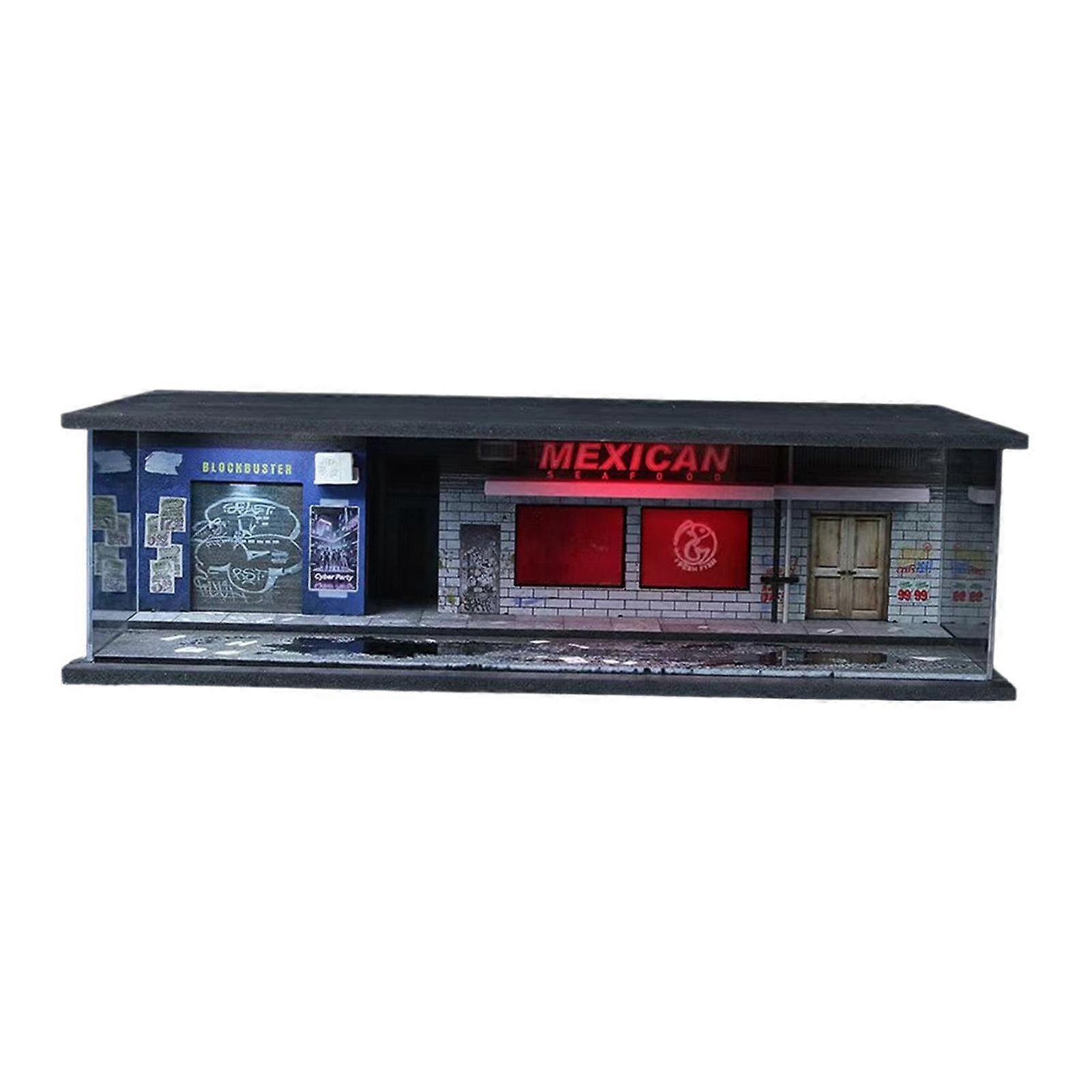 1/64 Car Garage Model Display Case Diecast Wheels Display Case for Toy Cars