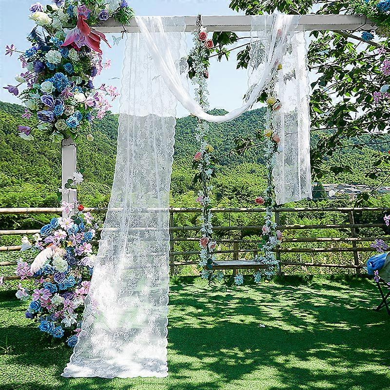 Hagedekorasjoner i jacquardgasbind av helpolyesterblonder