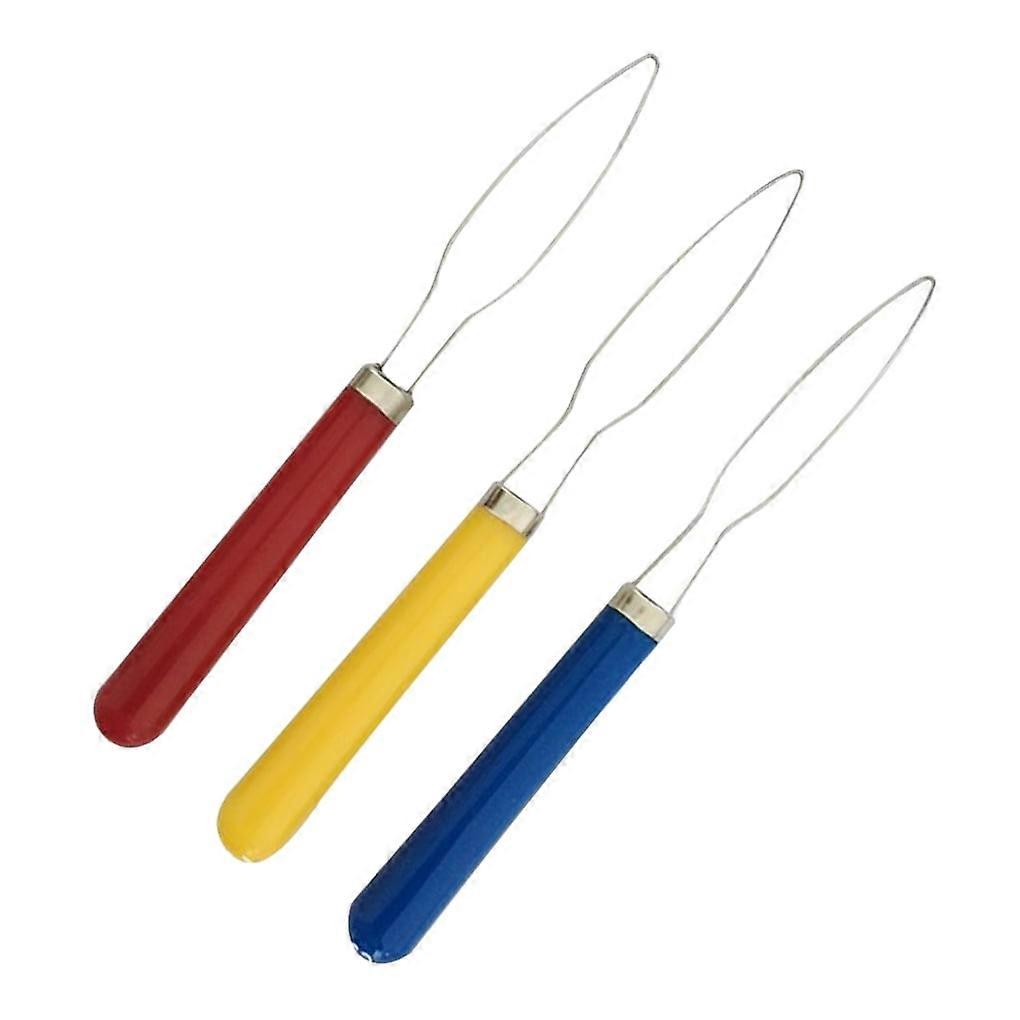 3pcs Elderly Button Dressing Aid Seniors Hook Zipper Pull Helper Button Puller Stainless