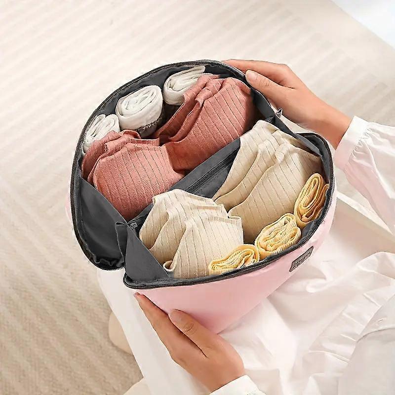 Förvaringsväska för underkläder, bärbar sommarväska med dragkedja för resor, damunderkläder och underkläder