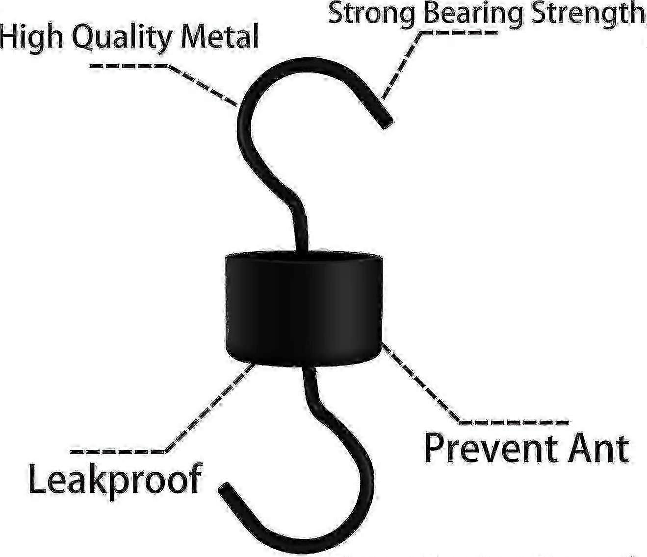 Hummingbird Feeder Insect Guard, Hummingbird Feeder Ant Moat. Have 2 Hooks And 2 Brushes.