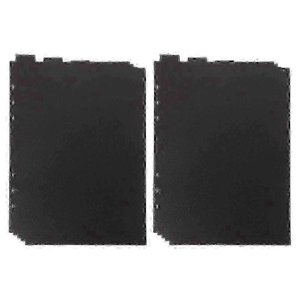 10-Piece Detachable Black Notebook Page Dividers - 22x15x0.1cm Book Binder Inserts for Organizing Notepad & Planner