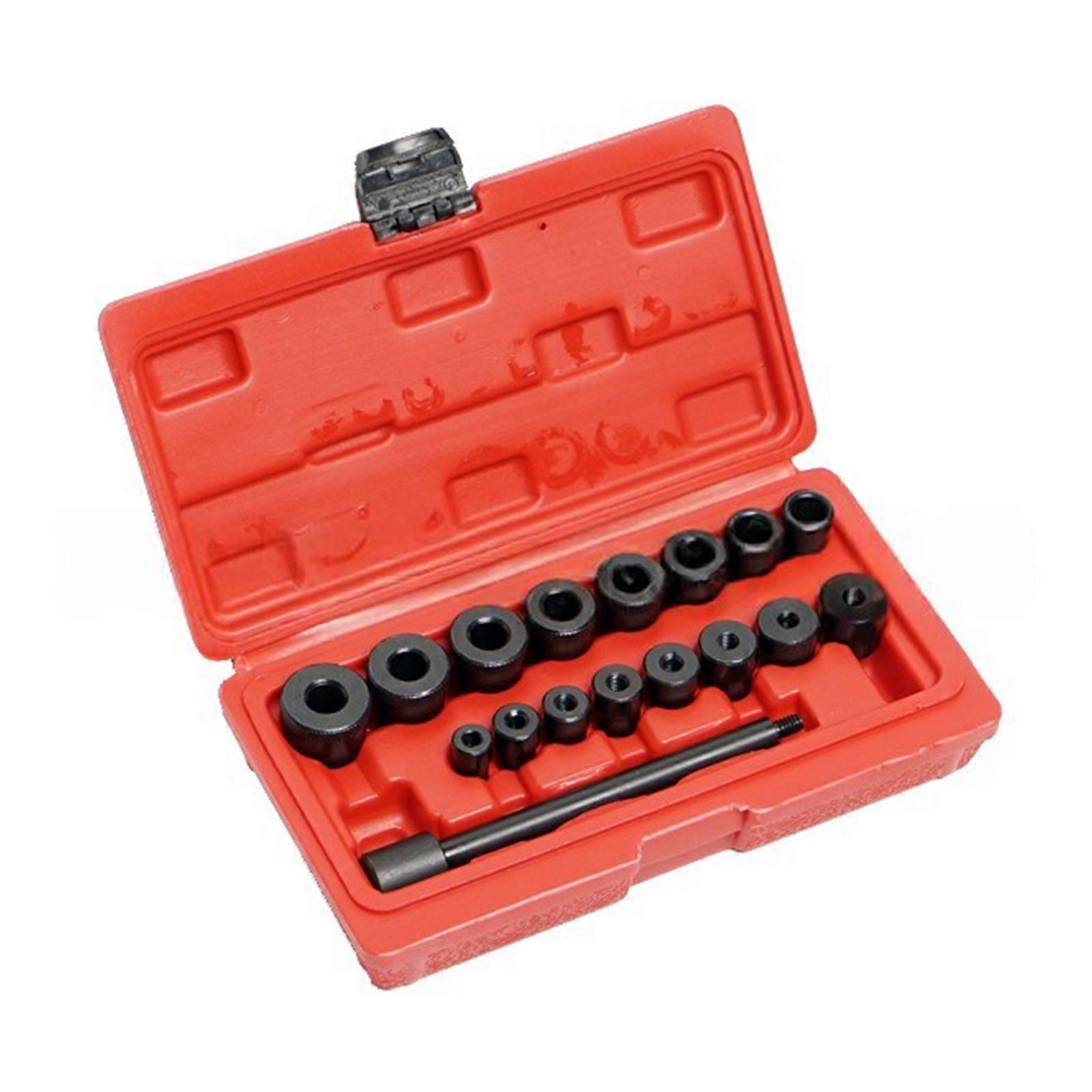 17pc Carbon Steel Clutch Alignment System Tool Set 0.1mm Error Control For 99% Car Models Includes Portable Storage Case Multicolor