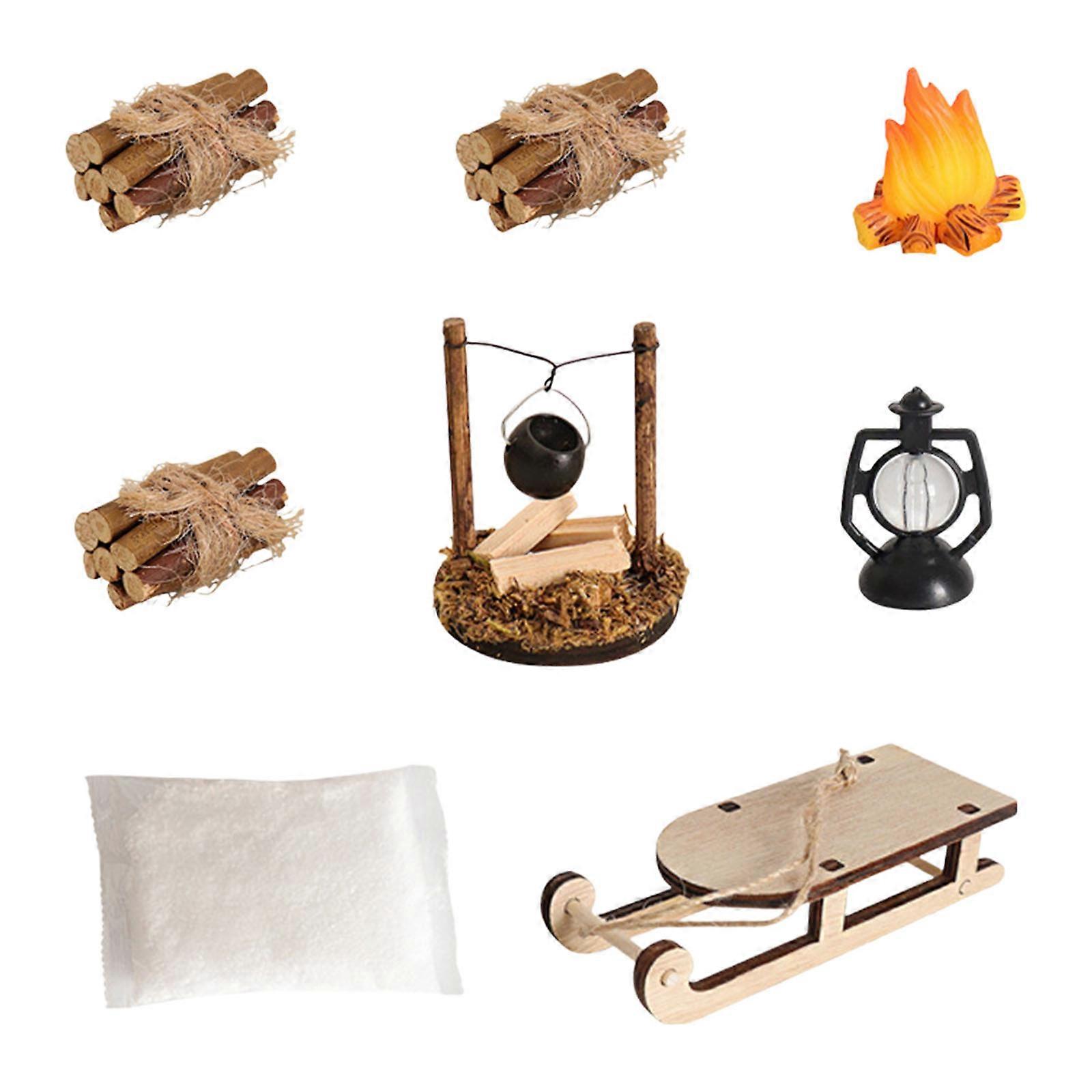 8 Camping Replicas With Detachable Parts Realistic Simulation Design For Architectural Models And Hobby Projects Multicolor