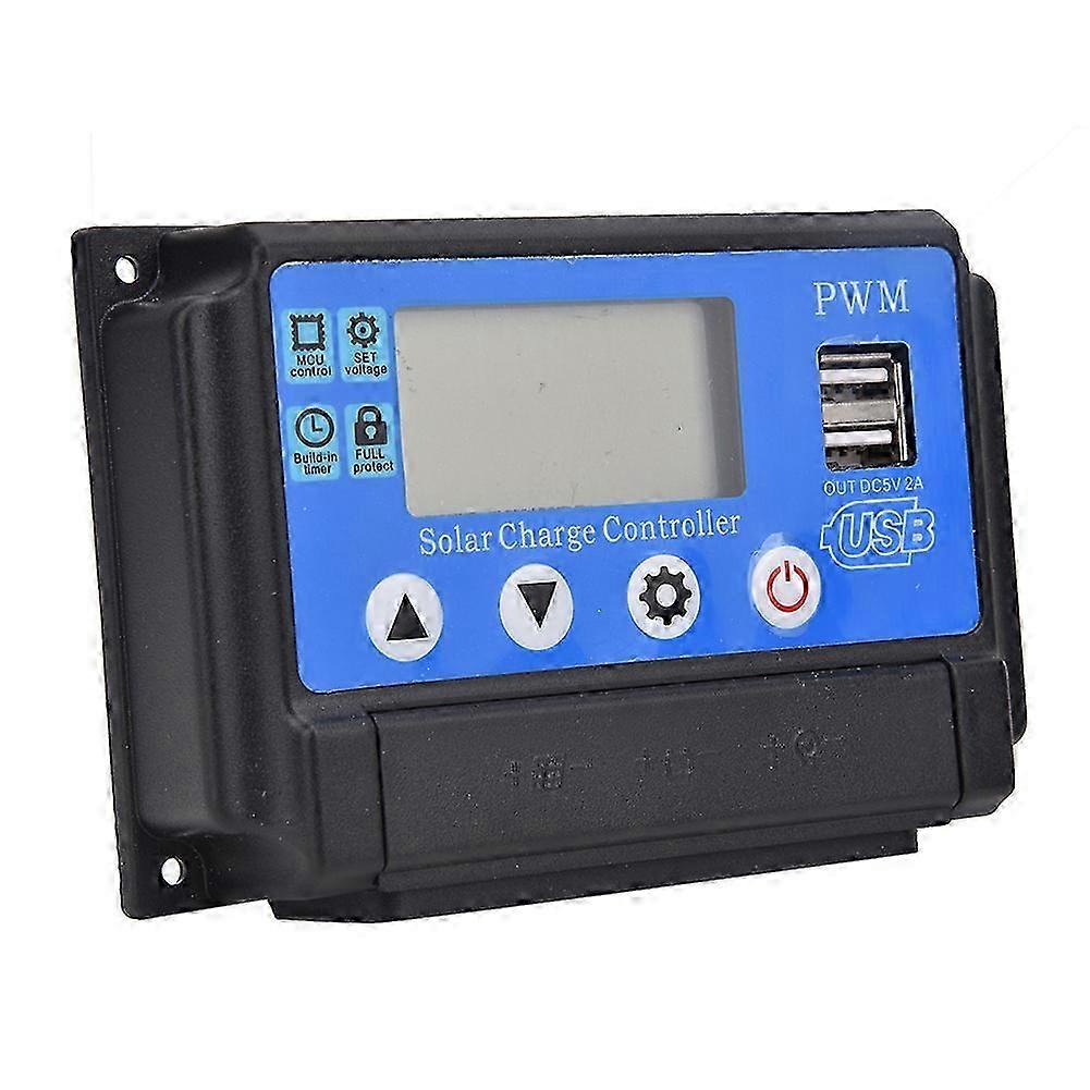 YCX-002 10-60A Solar Panel Regulator Charge Controller PWM 12V/24V Auto Focus Tracking 30A 26s