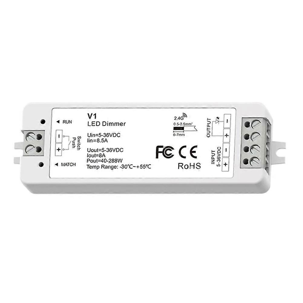RF Mini Style LED Dimmer KIT Indoor Lighting 12V 24V 1CH Single Color LED Dimming Controller