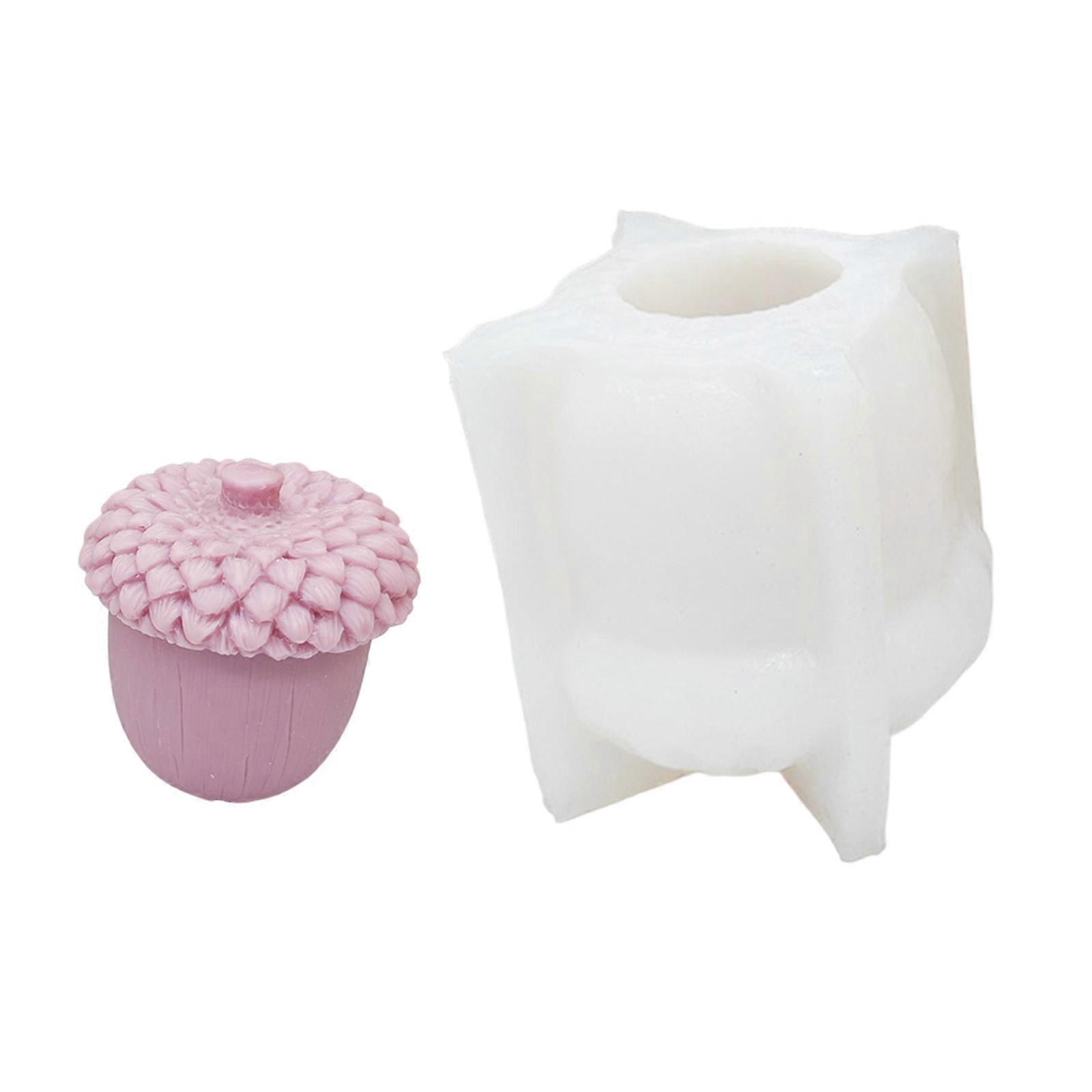 Pine Cone Shape Candle Molds Pinecone Silicone Moulds Handmade Scented Candle Molds Casting Molds for Candle Making Multicolor