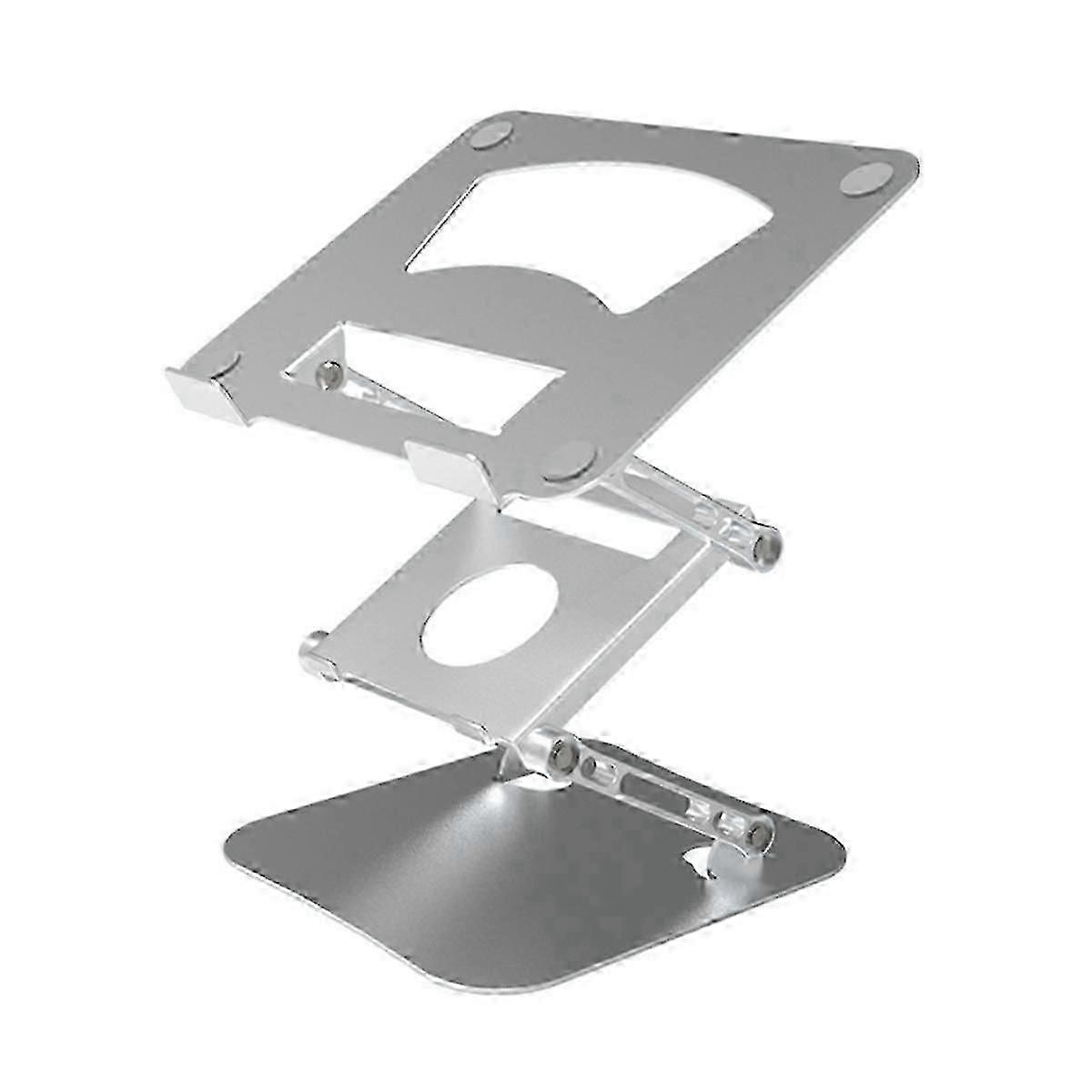 Aluminum Alloy Cooling Laptop Stand Foldable Double-Layer Laptop Stand for Computer Silver