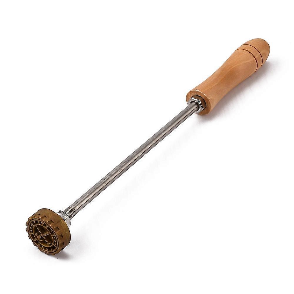 1Set Stamping Embossing Soldering Brass with Stamp Tools Pattern 30mm DIY