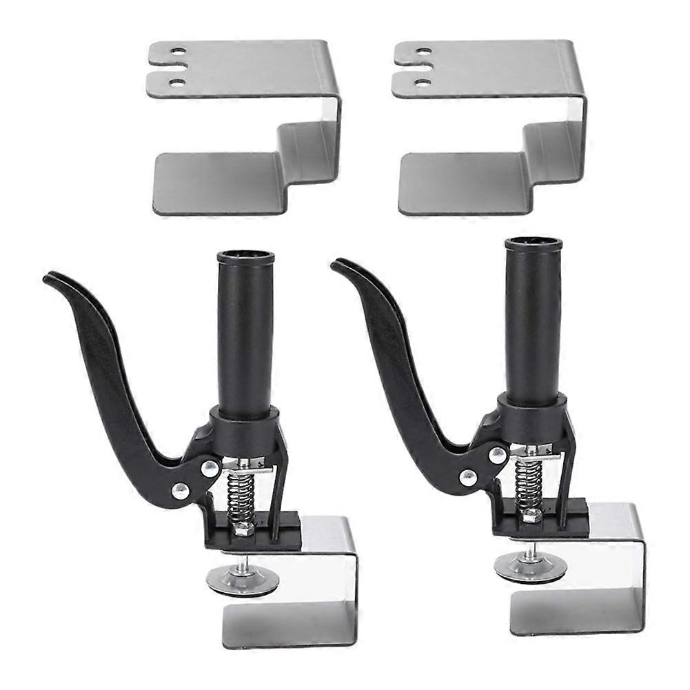 2Pcs Drawer Front Installation Clamps, Quick-Release Cabinet Drawer Panel U Clamp Woodworking Installation Tool