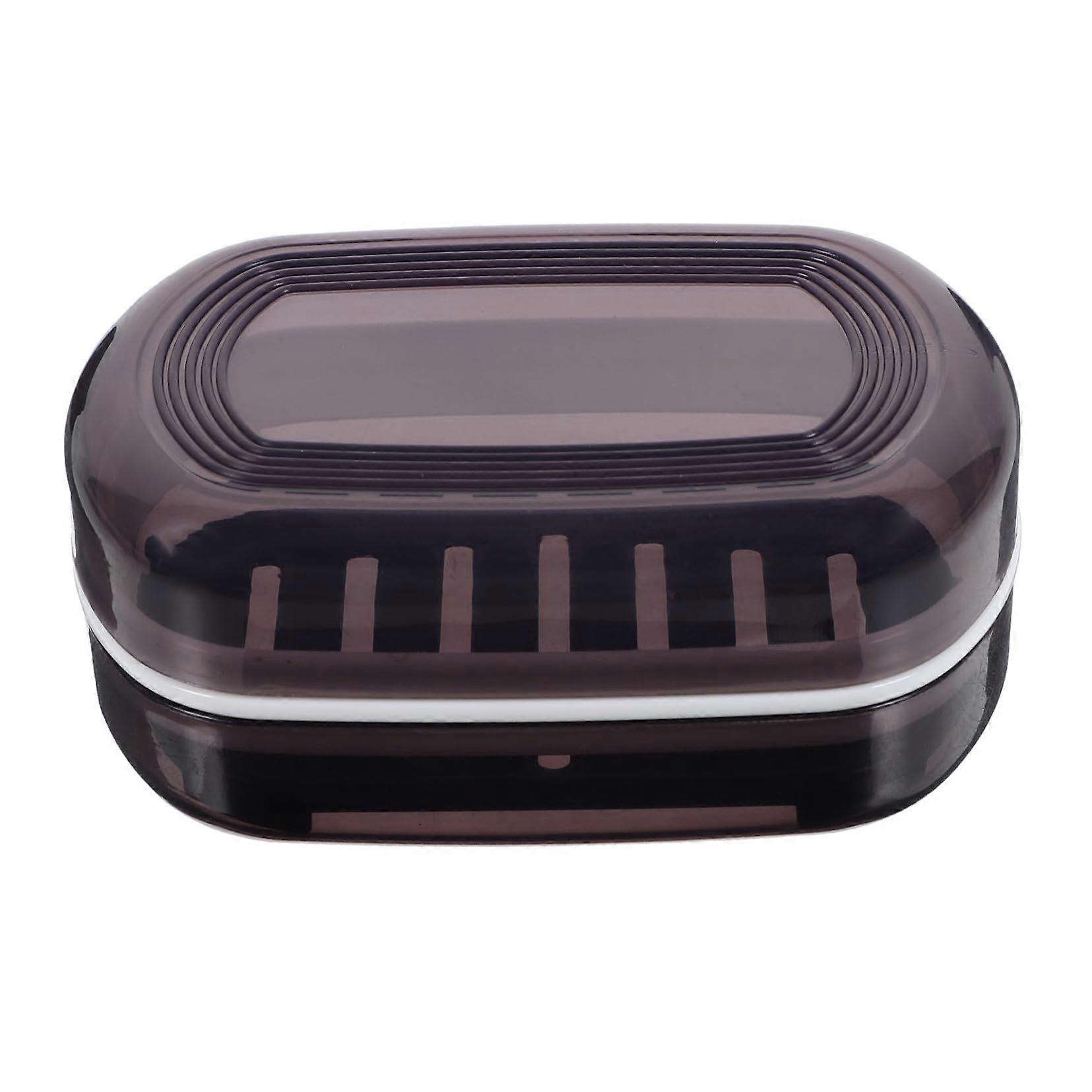 Portable Travel Soap Box with Lid and Drainage Holder for Bathroom, Shower and Trips