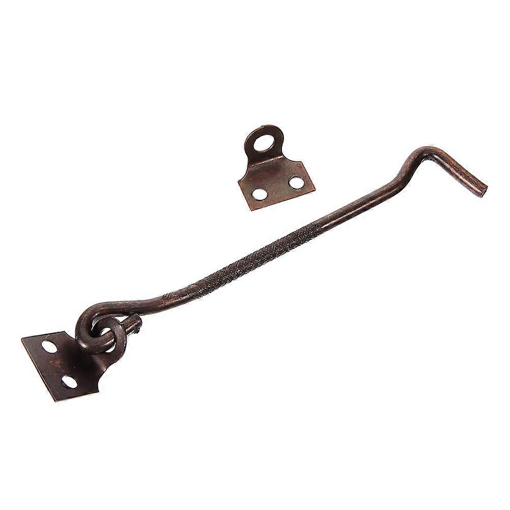 1Set Window Hook Latch for Home Use Brown Heavy Duty Iron Lock