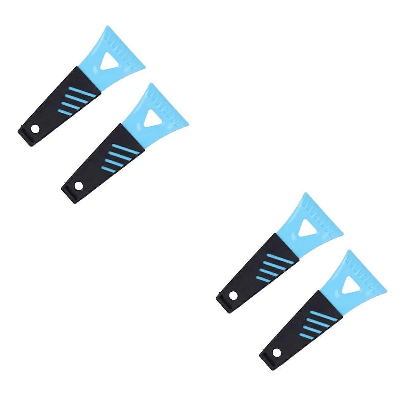 4pcs Snow Shovel for Car and Ice Scraper with Ergonomic Grip Handle Lightweight Compact Design