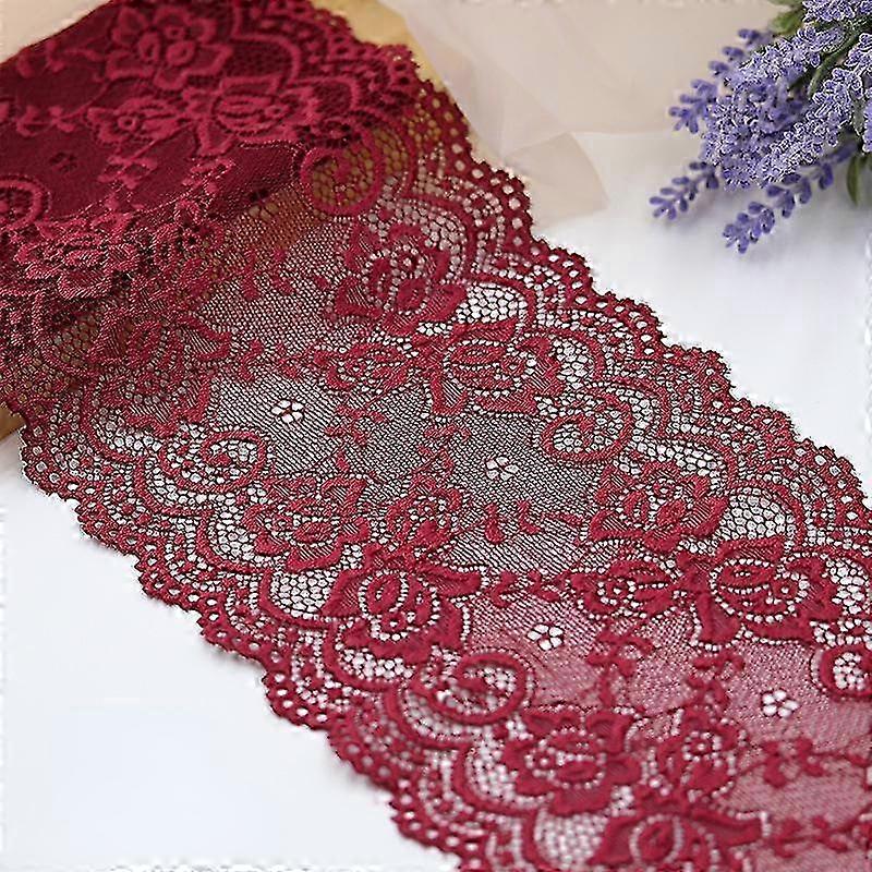 15cm Wide Lace Trim for DIY Projects, Tulle Lace Ribbon, Elastic