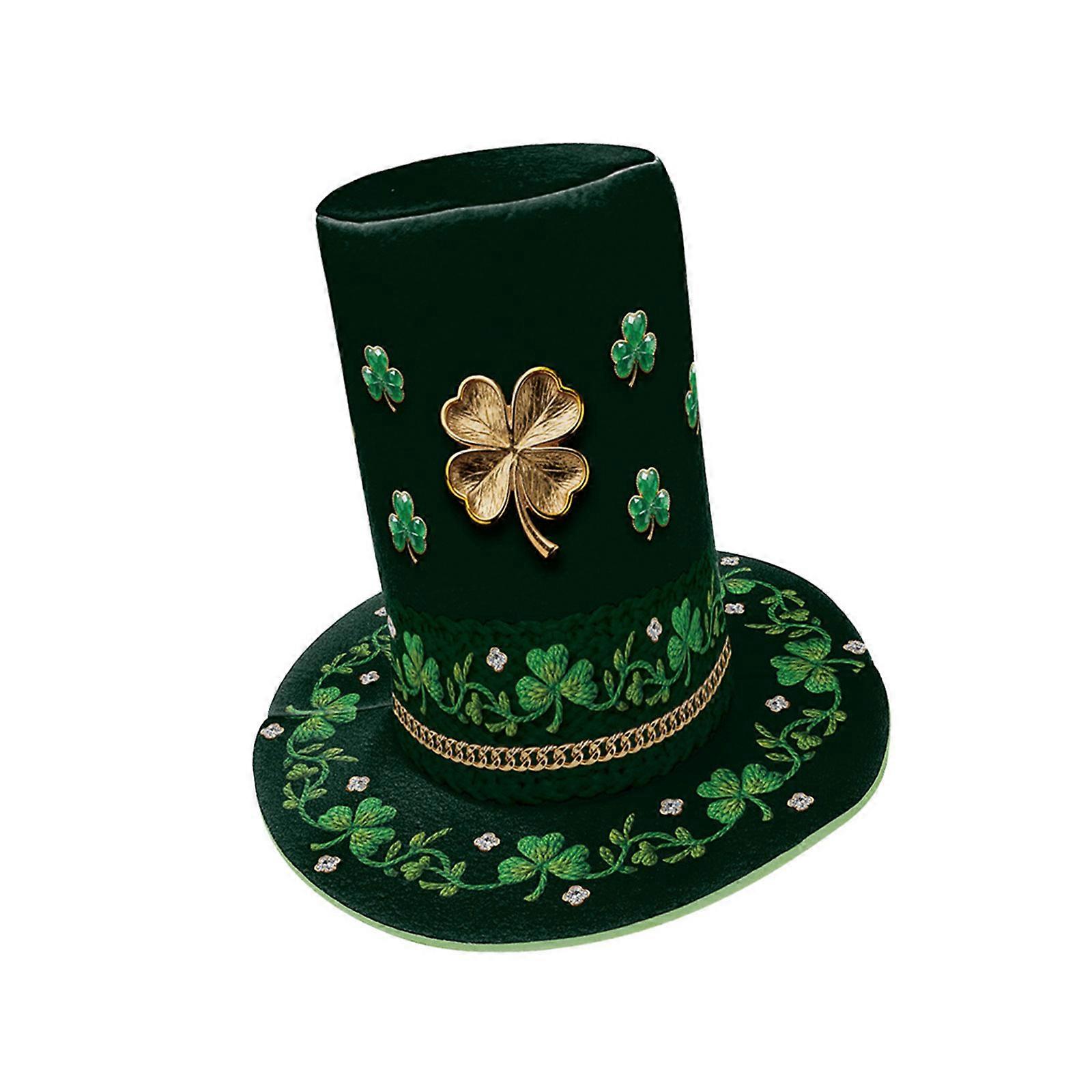 Saint Patricks Day Hat Soft Composite Cotton Multiple Size Hat for Sensitive Skin Light weight and Portable  C S