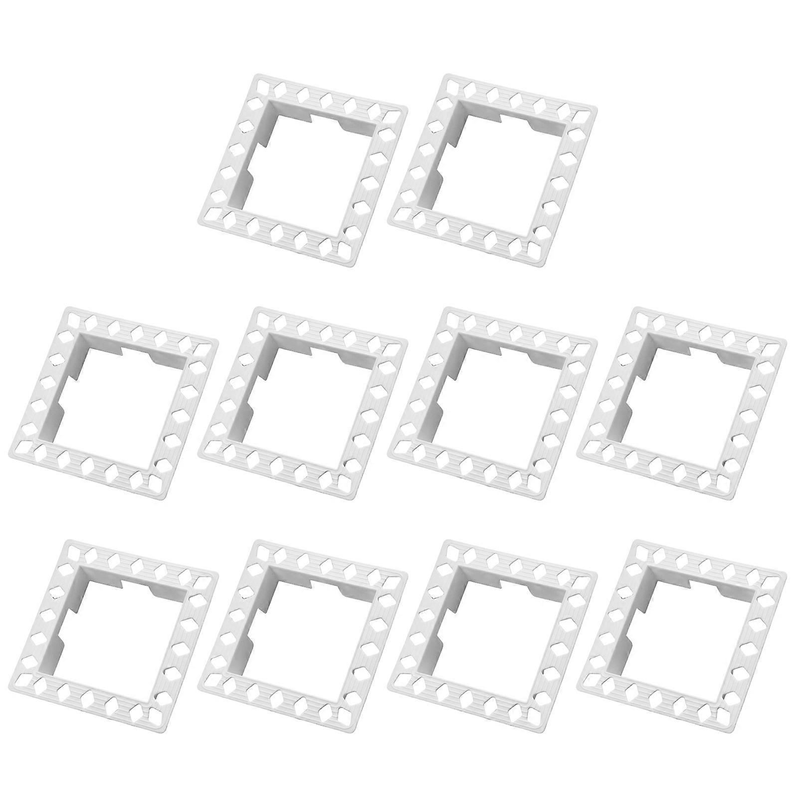 10Pcs Wall Switches Socket Internal Mounting Frame PC Corner Protectors for Enhances Durability Easy Installation Multicolor