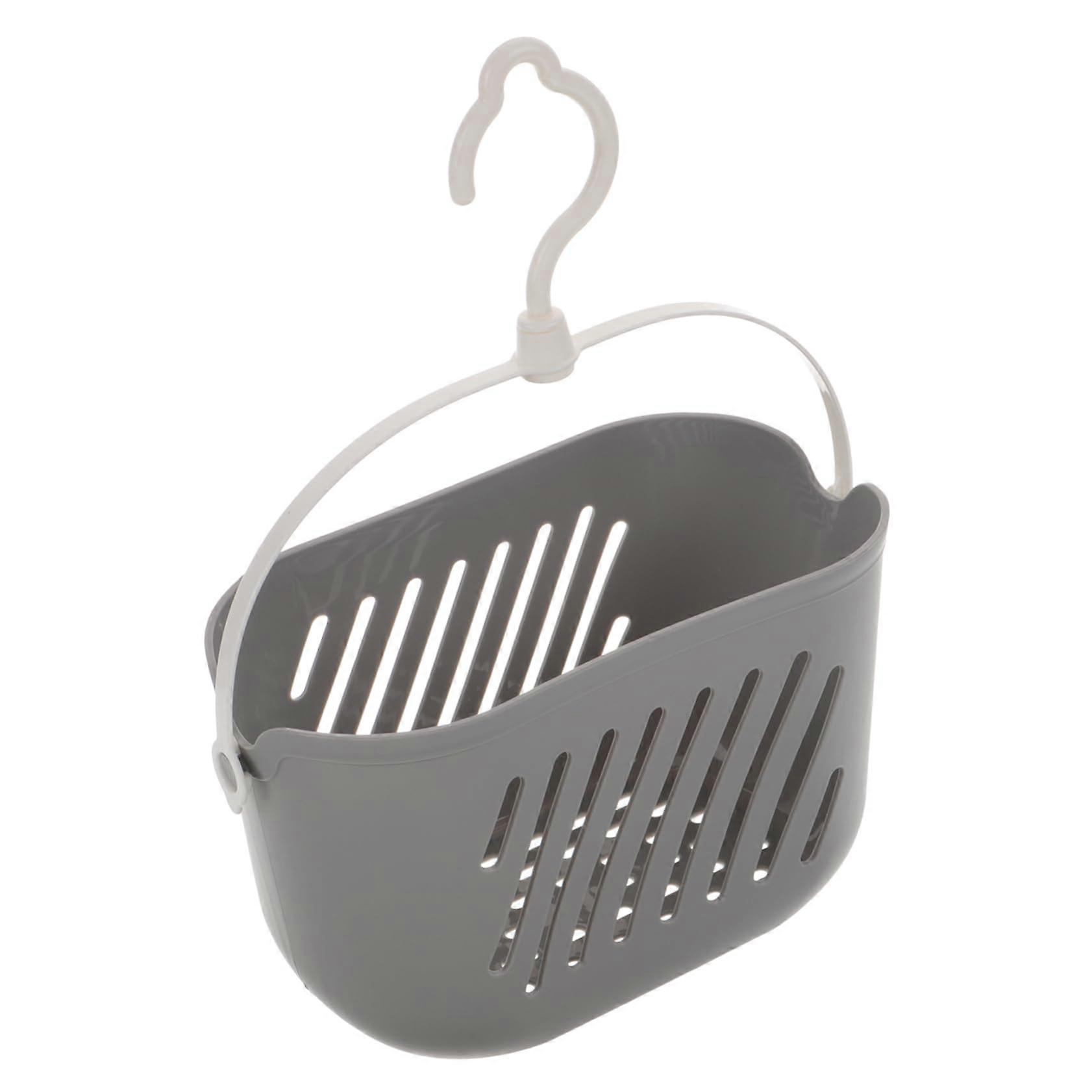 Hanging Shower Basket with Hook Bathroom Storage Organizer QuickDrain SpaceSaving for Toiletries