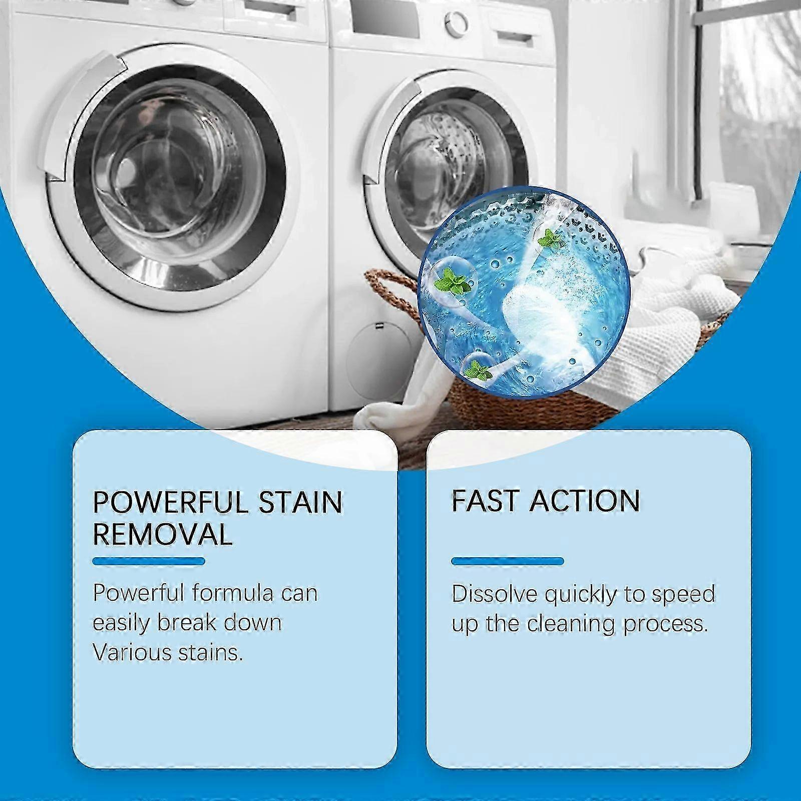 1-3x Wasmachine Reiniger White Count Poedervormige Wasmachine Reinigingstabletten