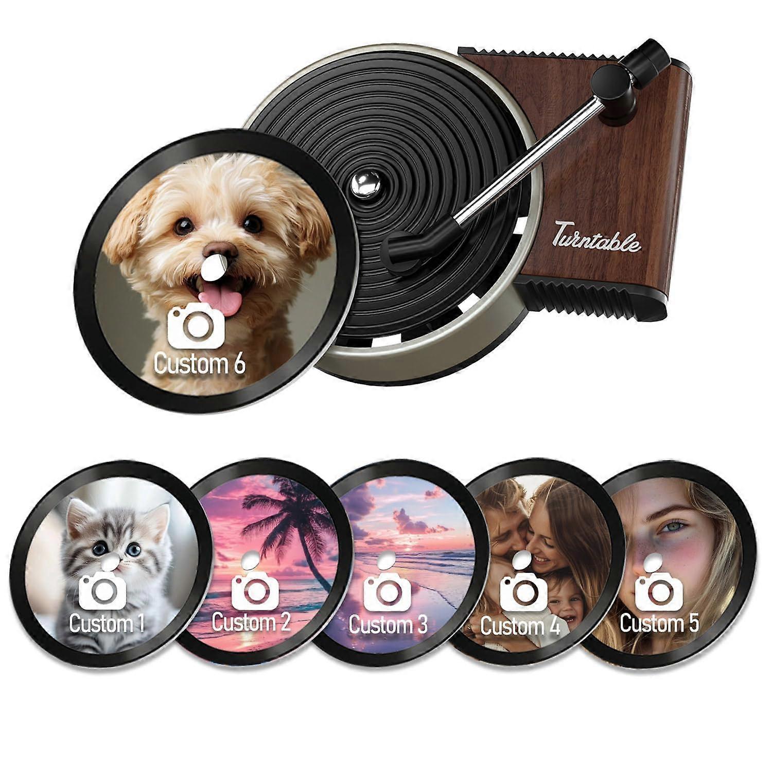 Custom Car Air Freshener with Photo, DoubleSided UV Print, Vent Clip, 6PCS Customized Gift