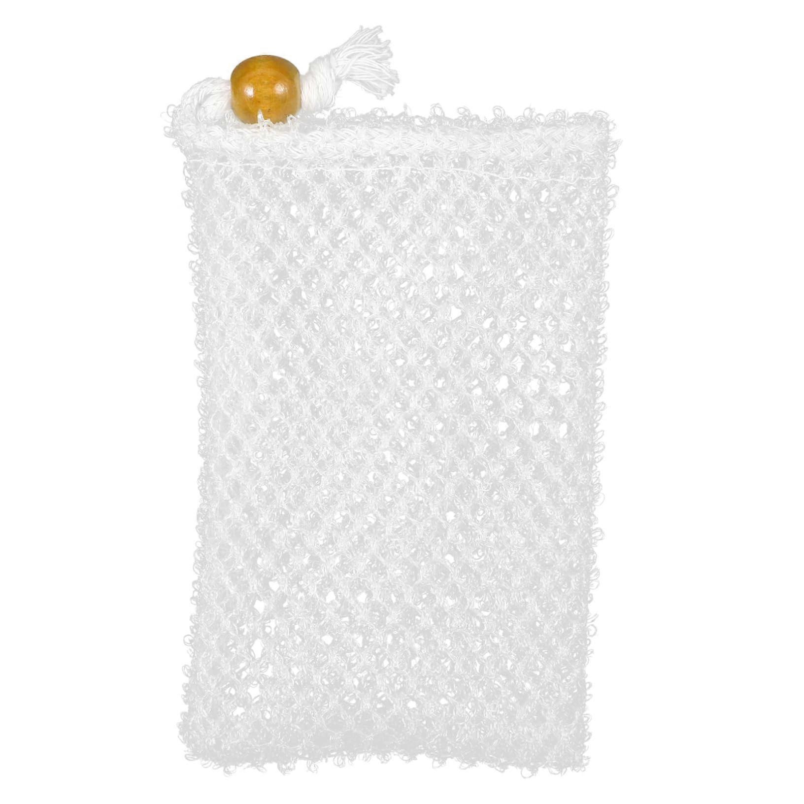 Exfoliating Soap Saver Bag with Drawstring for Rich Foam in Shower and Bath
