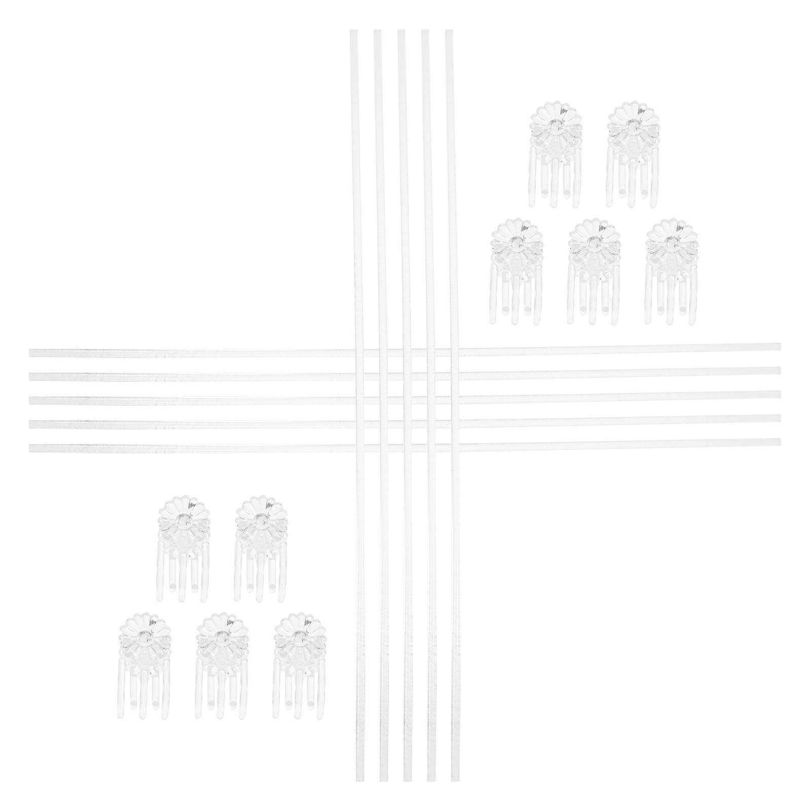 Single Stem Support Stake Acrylic Plant Stake for Vine Plants 1Set