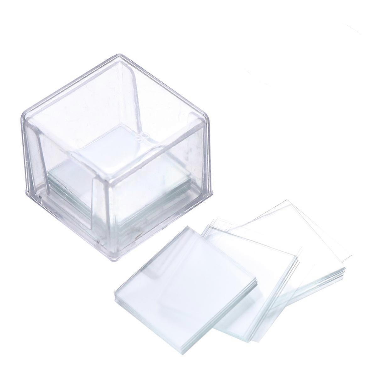 Cover Glass Square Cover Glass for Optical Microscope Use 100Pcs Box