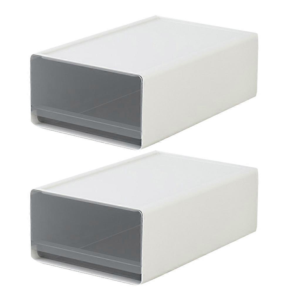 Visible Storage Box for Storage 2Pcs Multi-Functional Drawer Organizer