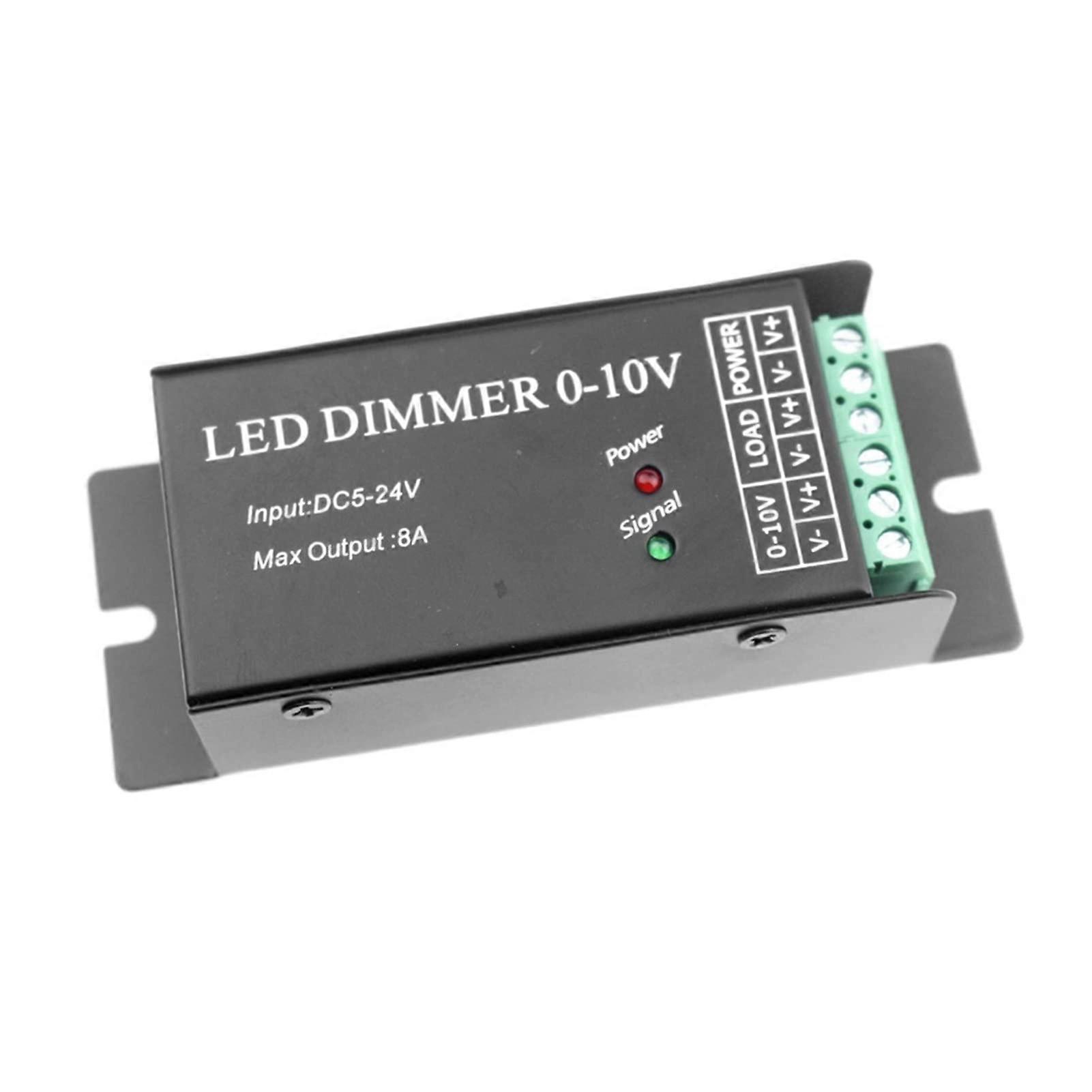LED Dimmer Switch 5V24V 8A with Precise Brightness Control and Durable Metal Housing