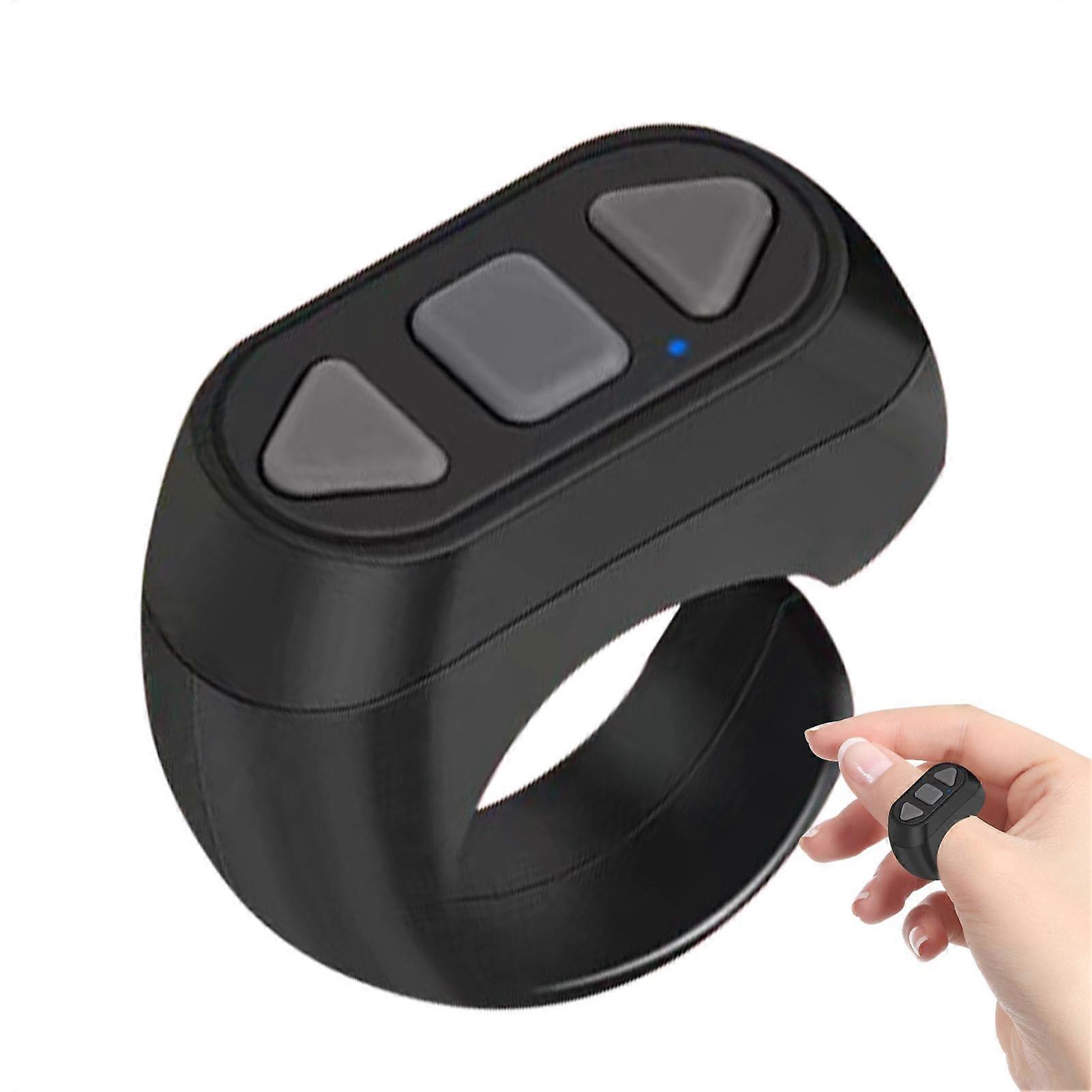 Wireless Remote Control Ring with Bluetooth Camera Shutter for Phone and Tablet, MultiDevice Compatible