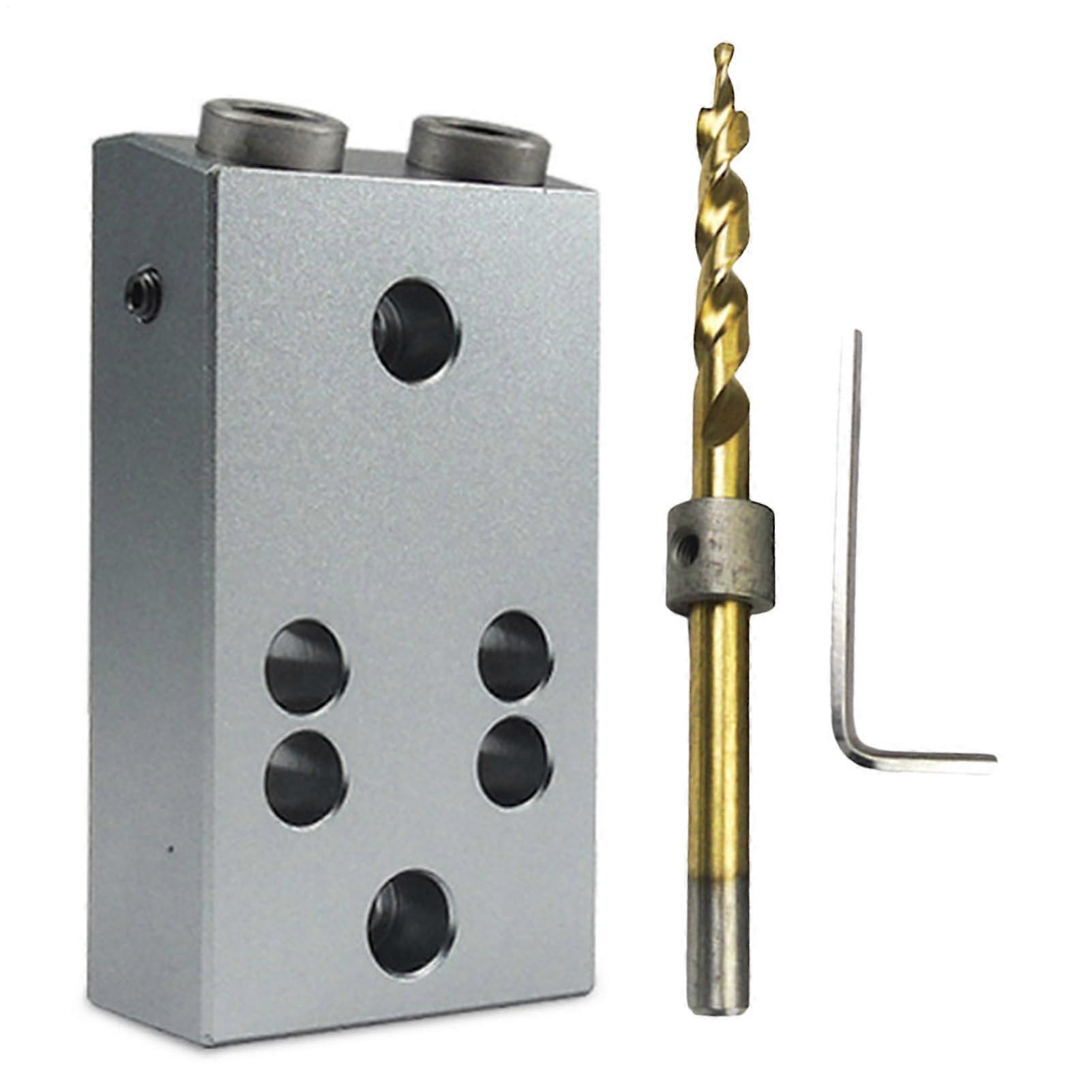 Pocket Hole Jig and Drill Guide with Precise Hole Positioning for Woodworking and Furniture Making