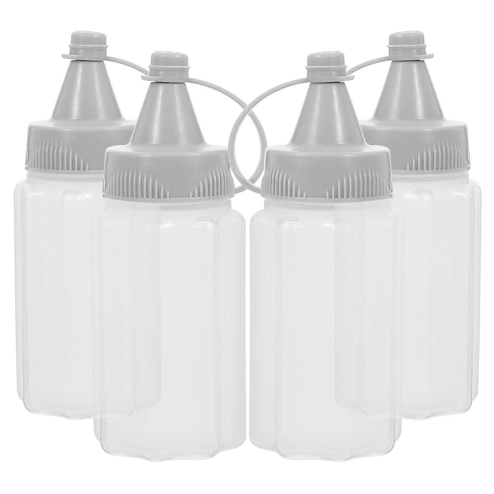 Syrup Container Honey Jars for Storage Use 4Pcs Reusable Dark Grey Set