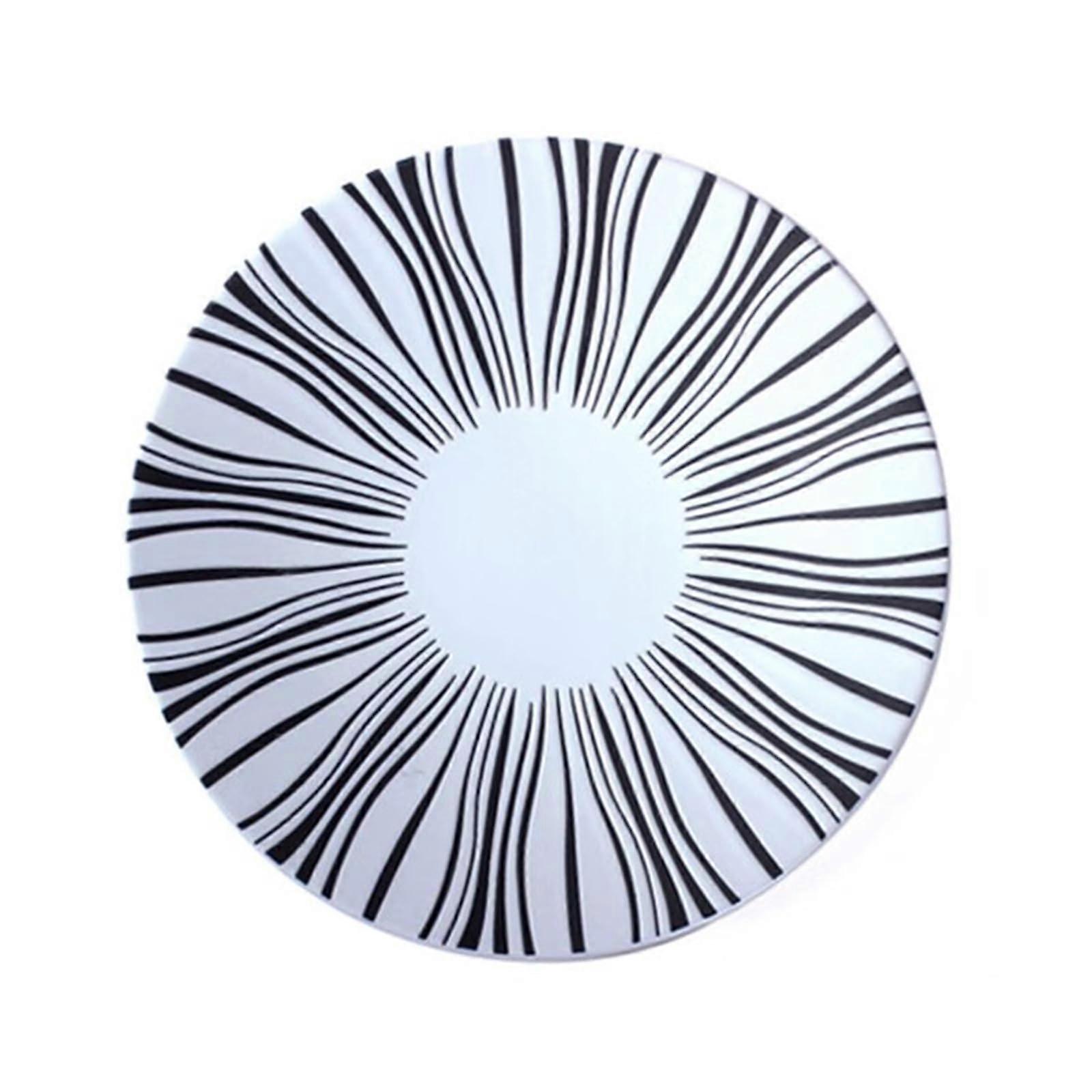 Large Ceramic Dinner Plates Microwave Dishwasher Safe Modern Round Serving Plates 27.5cm B