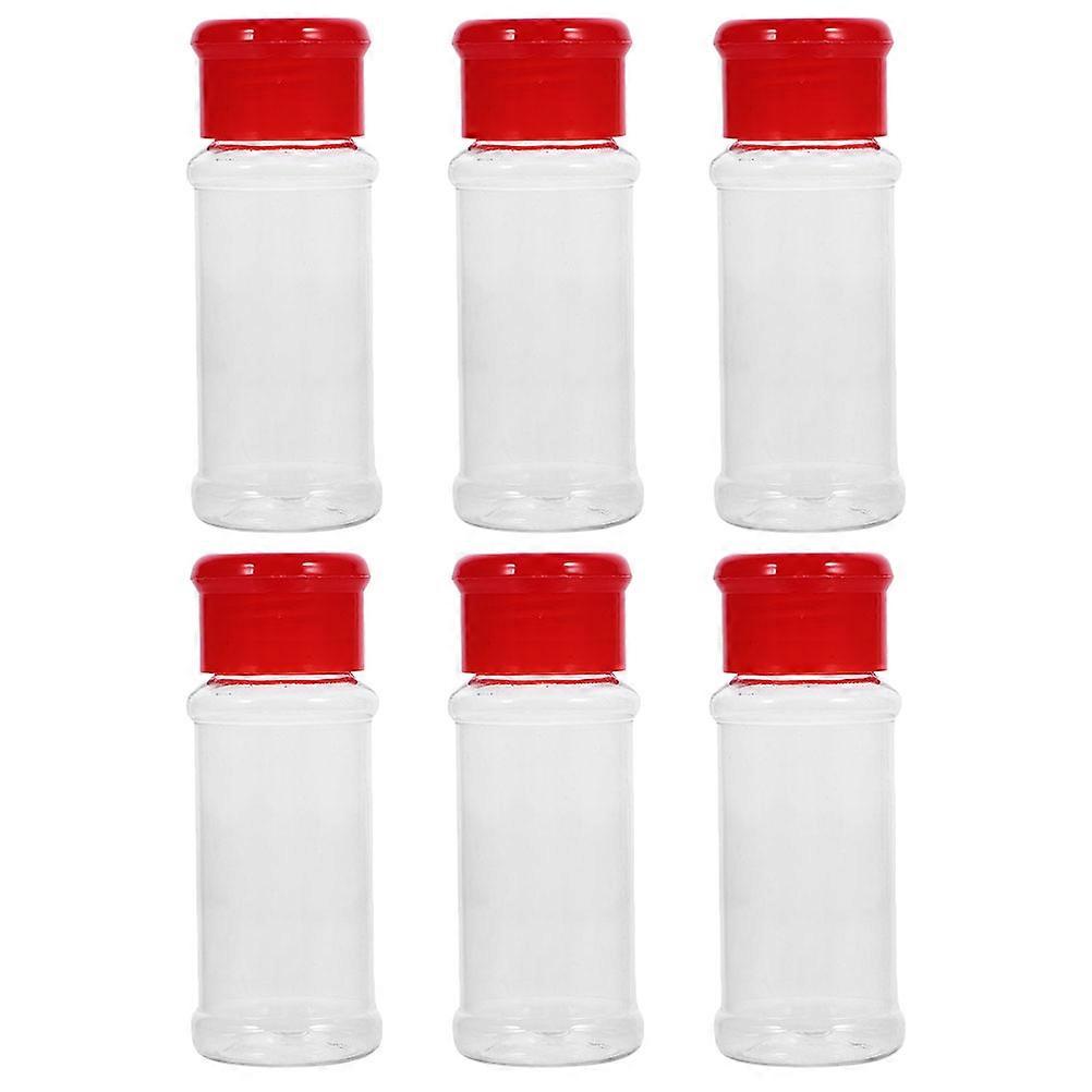 Pepper Shaker Spice Jar for Kitchen Use 24Pcs Red Plastic Bottle