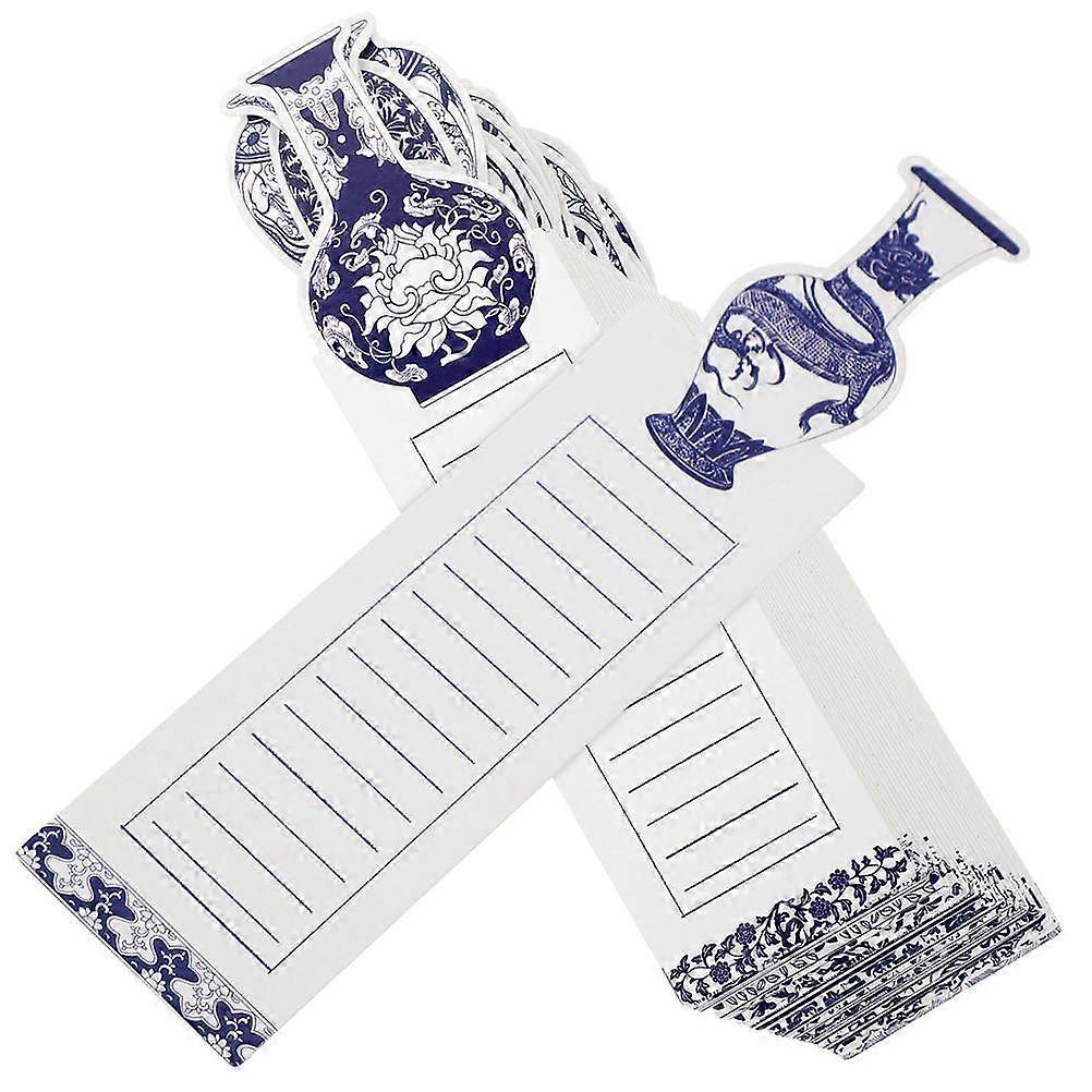 Chinese Style Bookmarks Paper Bookmarks for Study 60 Sheets Bundle