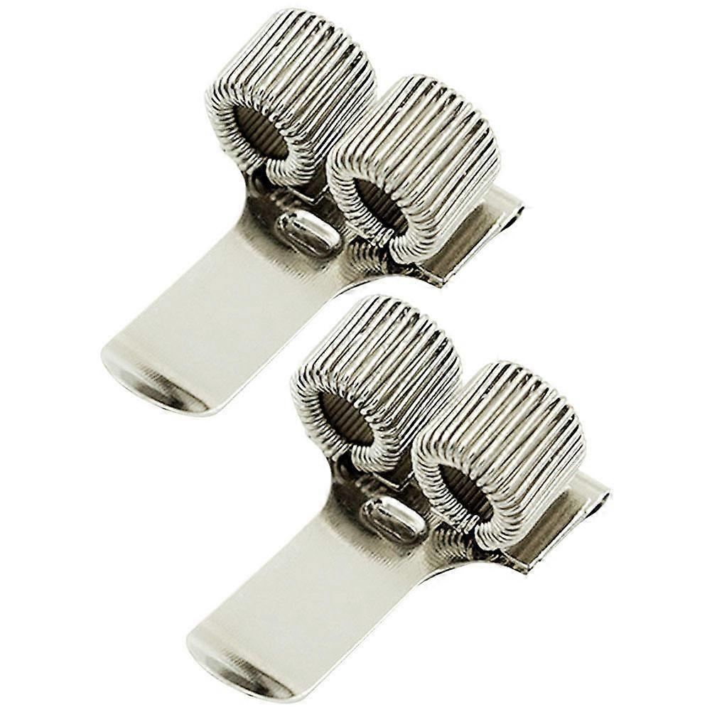 Metal Pen Clip For Doctors Nurses And Friends 3.9X2.6cm Rectangular Shape With Pen Storage Function 2Pcs