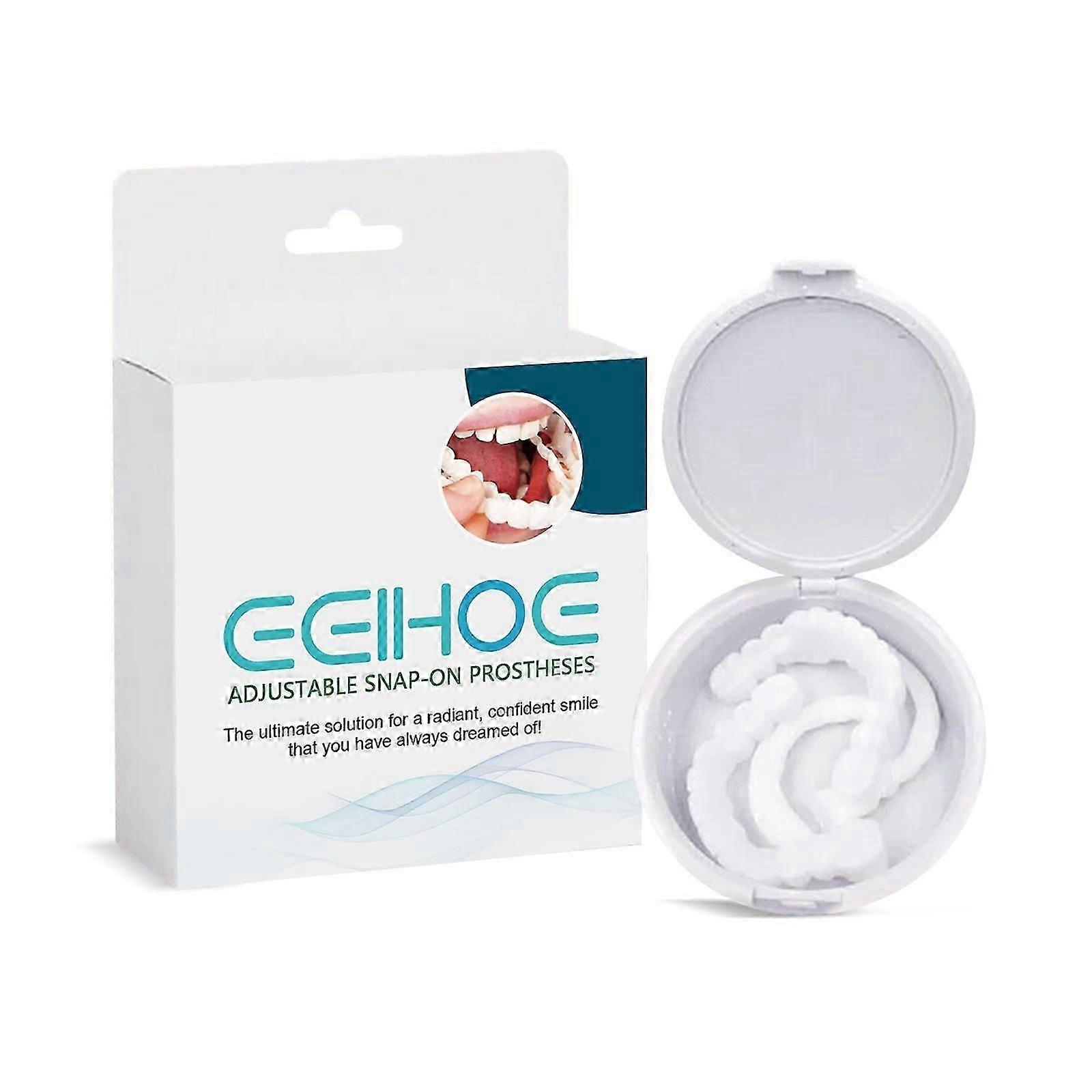 EELHOE Adjustable Buckle Dentures, Modified Teeth Interdental Set Orthodontic Dentures Set