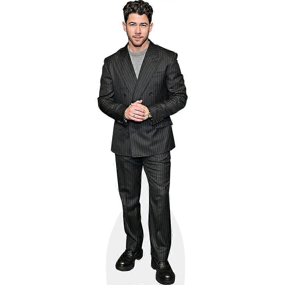 Nick Jonas (Black Suit) Cardboard Cutout (lifesize OR mini size). Standee. Stand Up.