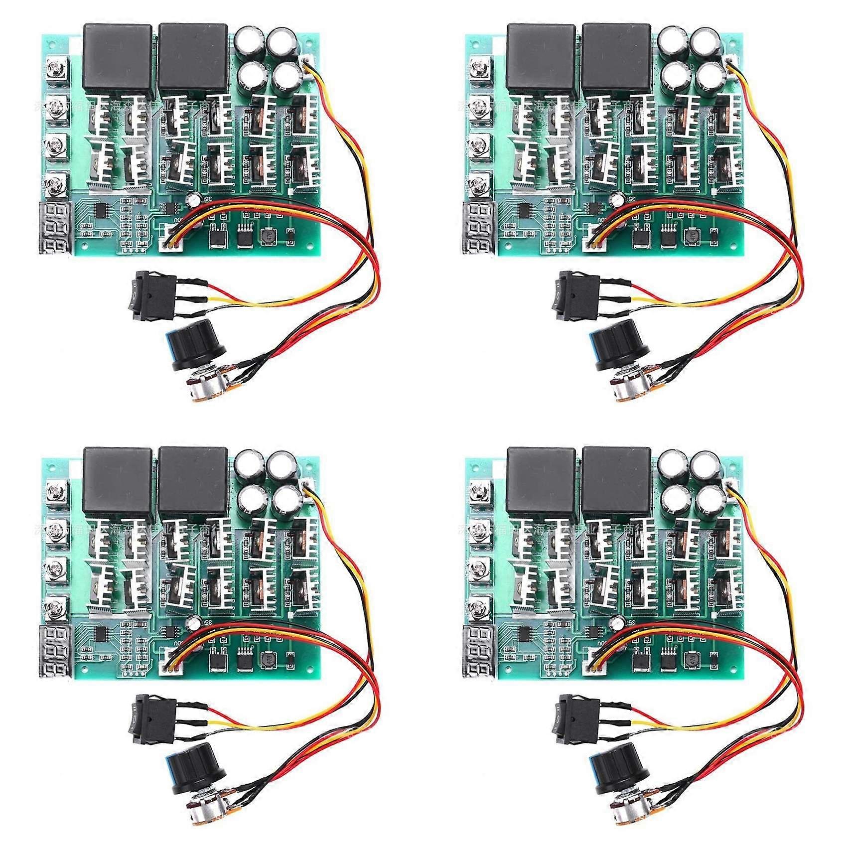 4X DC 10-55V 100A Motor Speed Controller PWM HHO RC Reverse Control Switch with LED Display