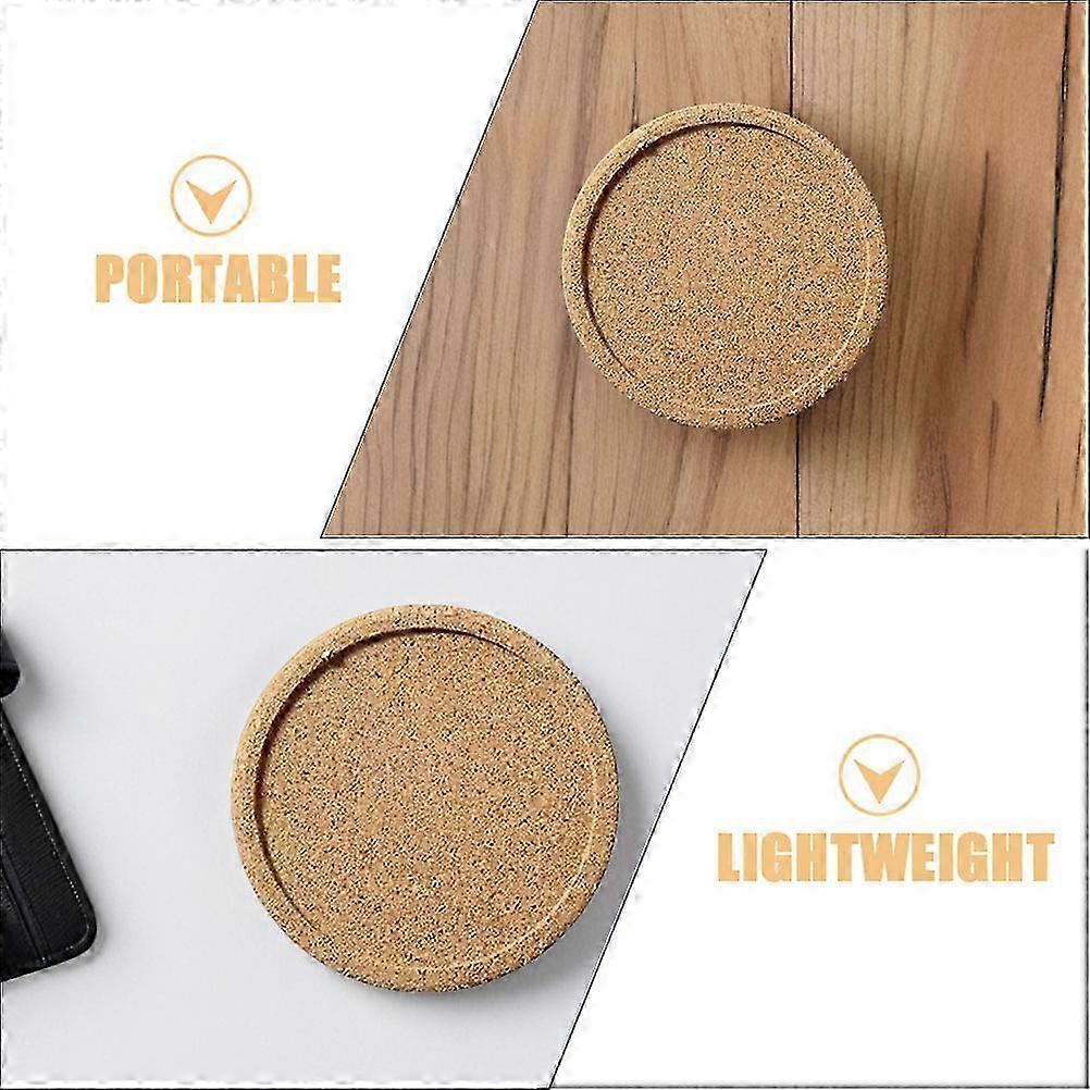 Cork Coaster for Coffee Table Heat Resistant Cork Coasters 8Pcs Set