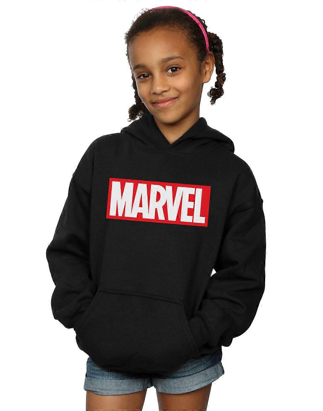 Marvel Tegneserier Jenter Klassisk Logo Hettegenser