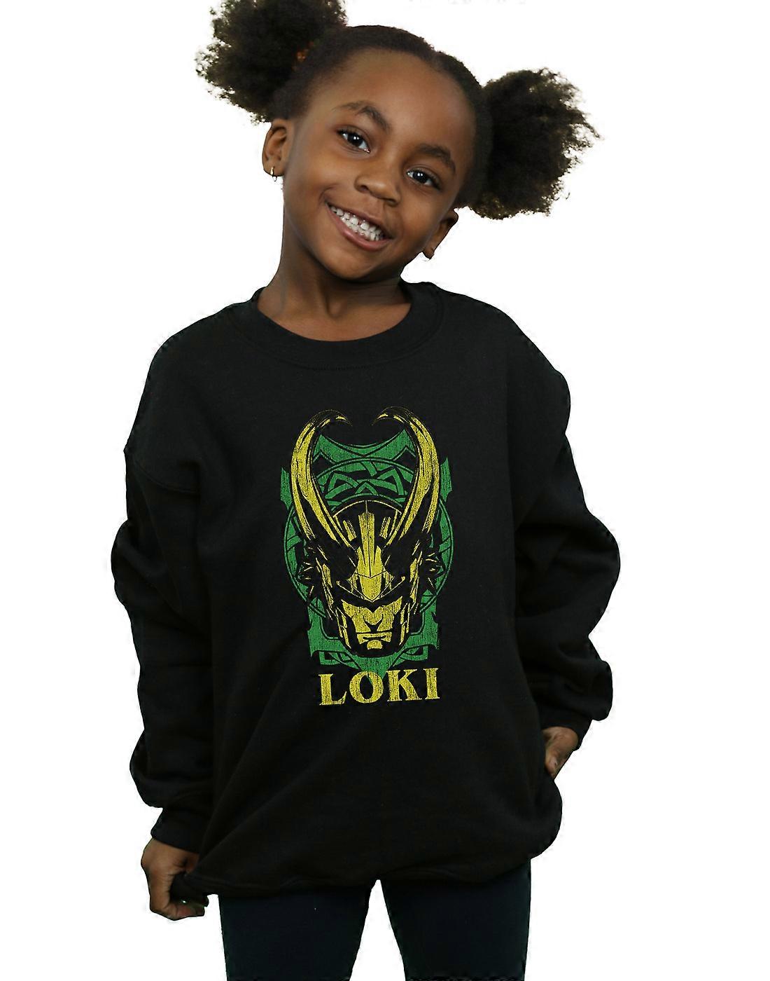 Marvel Girls Loki Badge Sweatshirt