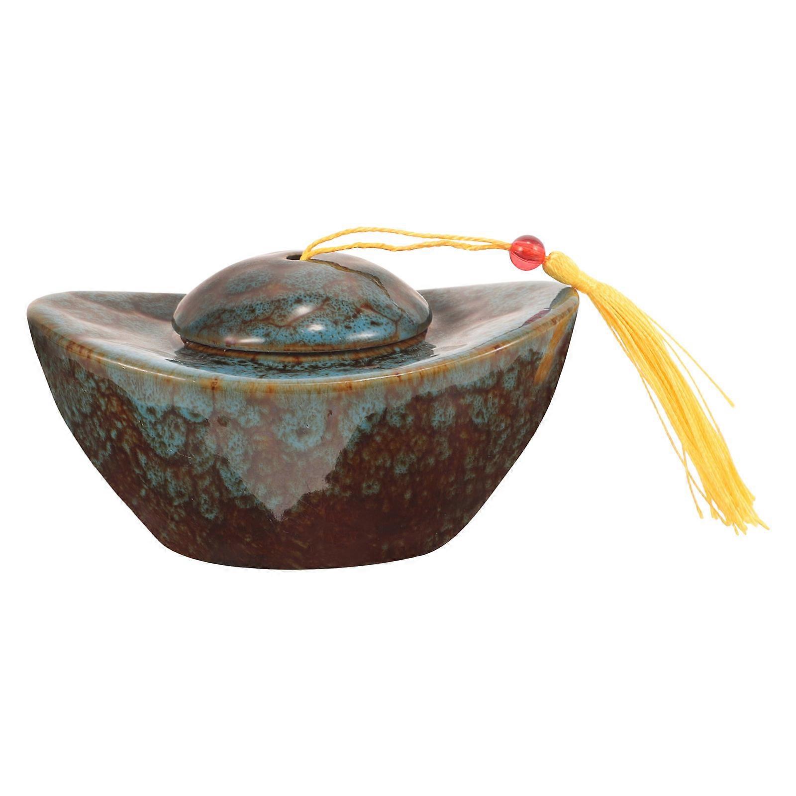 Pet Cremation Urn Ceramic Cat Ashes Urn Container for Storage Needs