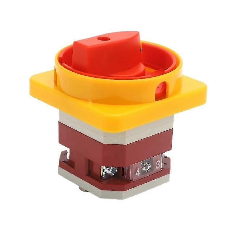 Rotary Cam Switch 16A 2 Position with Padlock Safety Lock for Quick Circuit Cutoff Single Pole